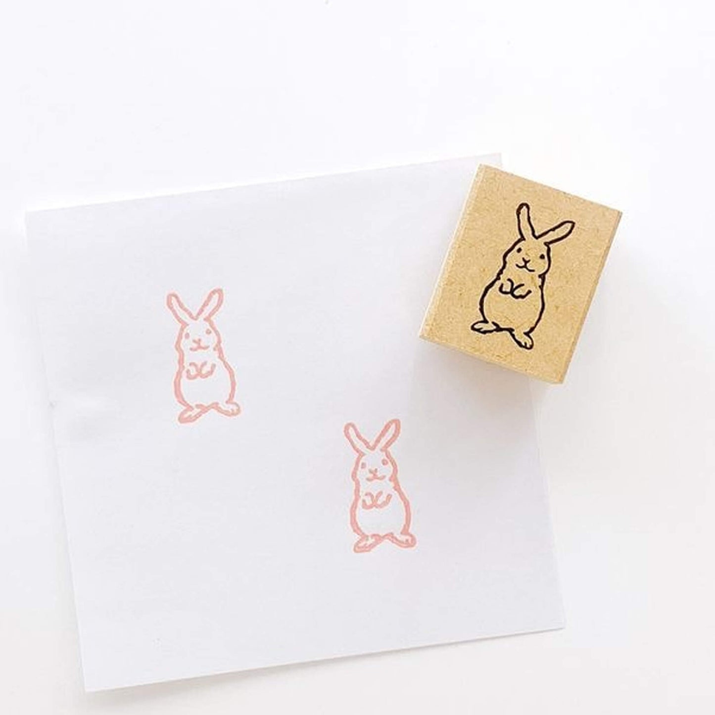 Kodomo no Kao Rubber Stamp Piccolo Stamp Series - Rabbit - Rubber Stamps
