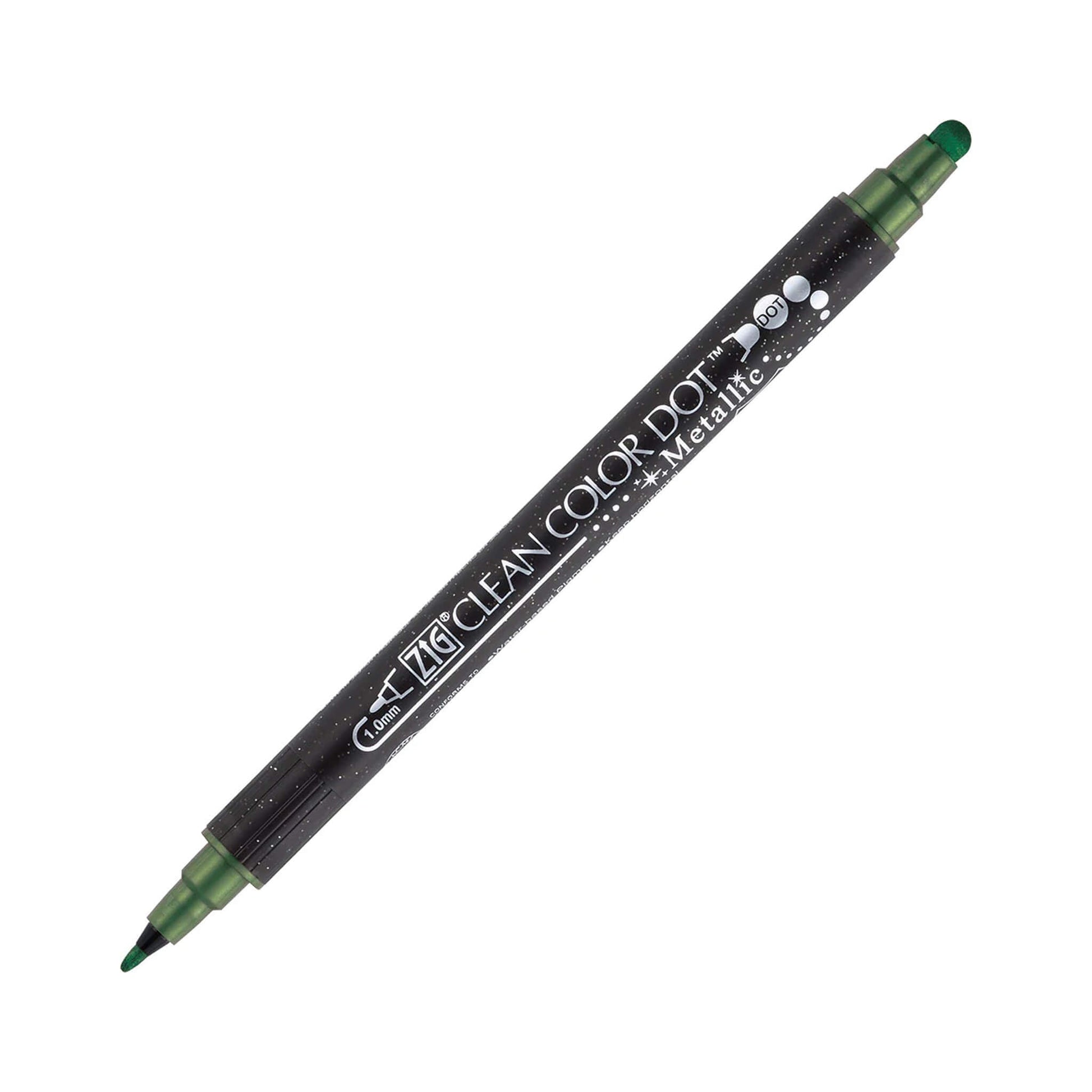 Kuretake ZIG Clean Color Dot Metallic - Green - Dot Markers