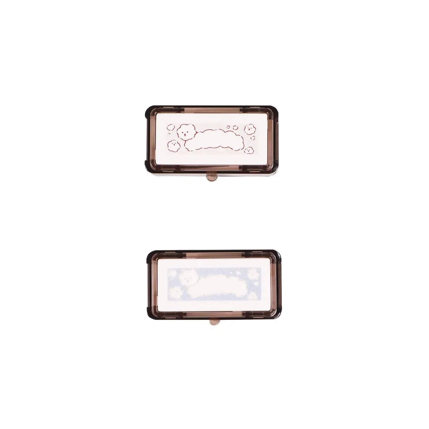 Kutsuwa Hancoco Deco Layer Stamp - Fluffy Dog - Pre - inked Stamps
