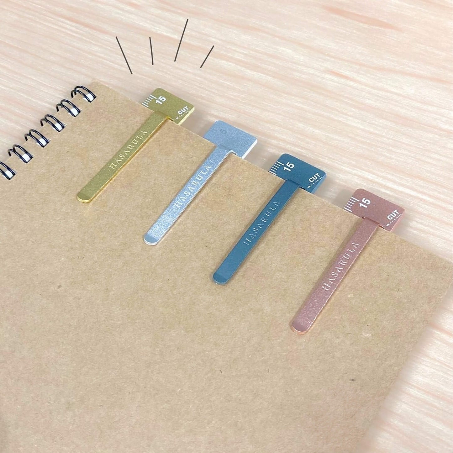 Kutsuwa Hasarula Aluminium Ruler - Gold - Rulers