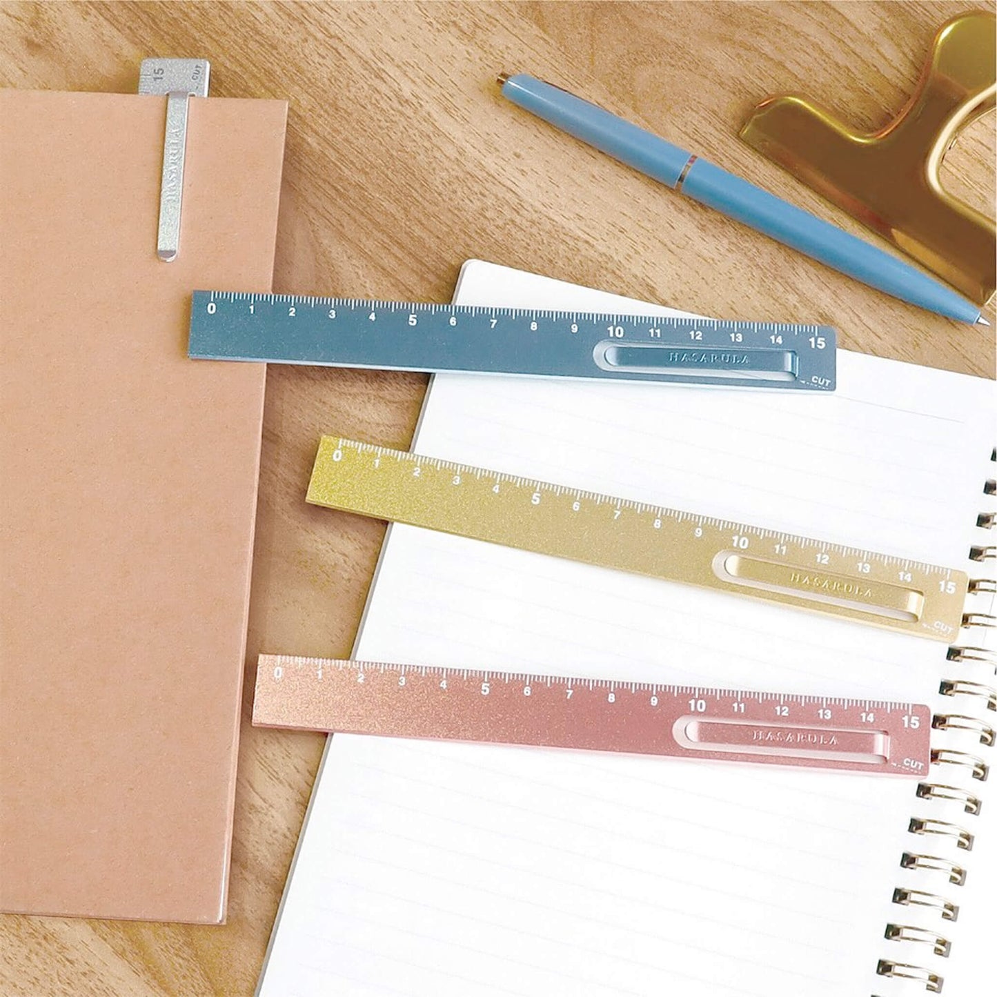 Kutsuwa Hasarula Aluminium Ruler - Gold - Rulers