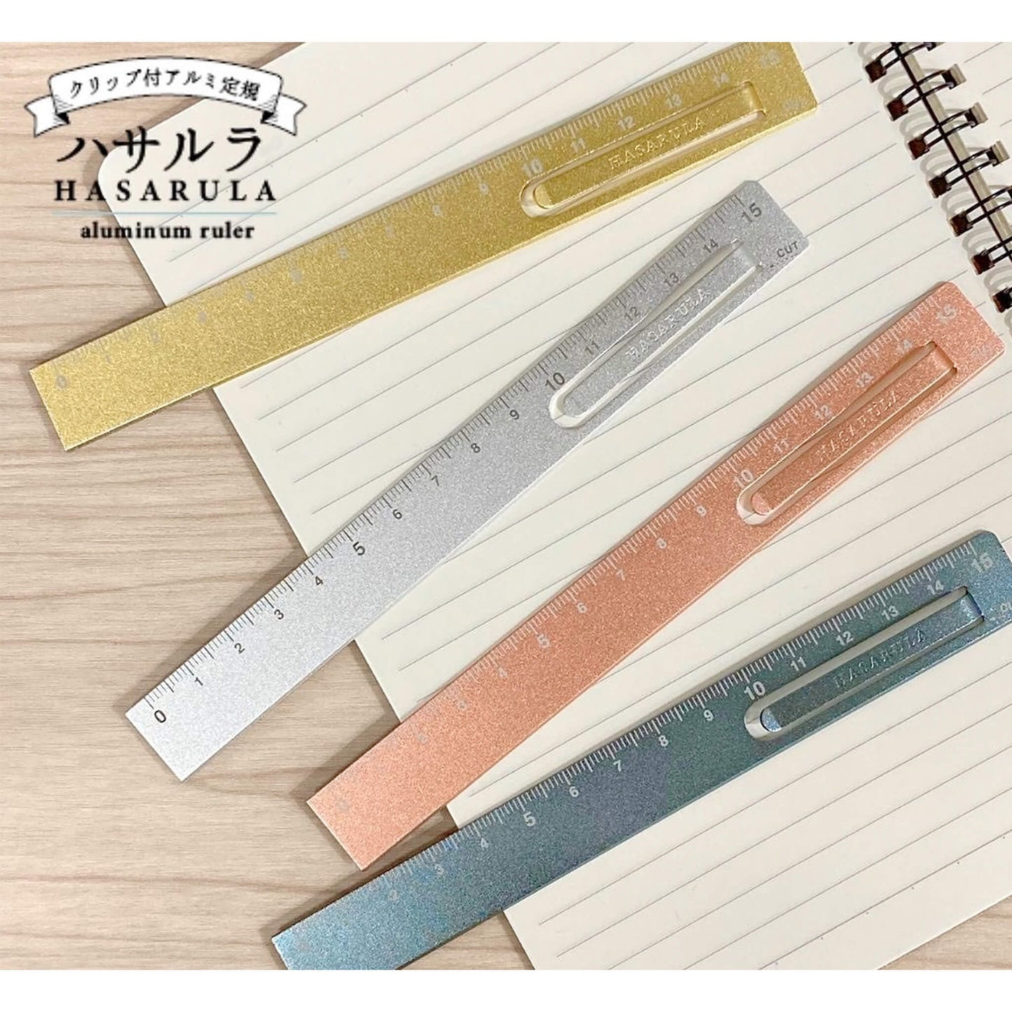 Kutsuwa Hasarula Aluminium Ruler - Gold - Rulers