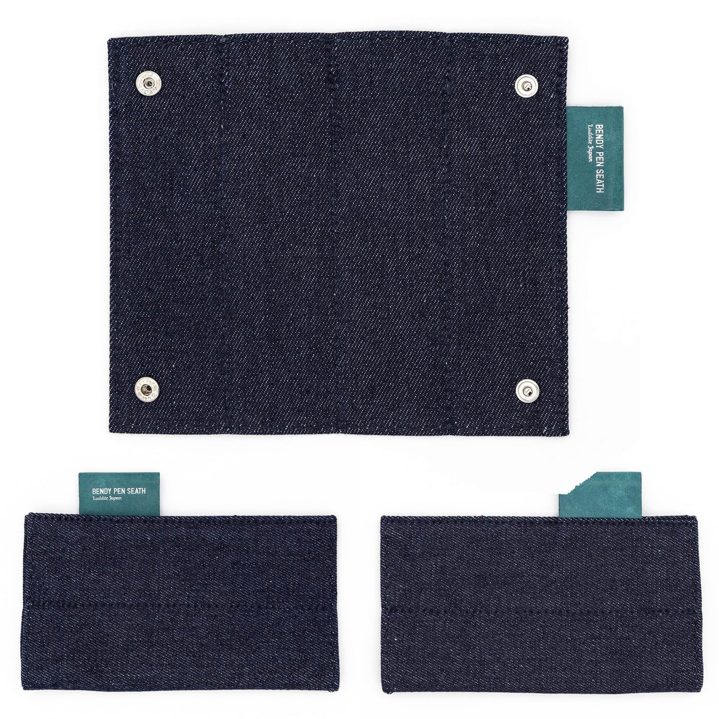 Luddite Bendy Pen Case 4+1 - Denim - Pen Cases