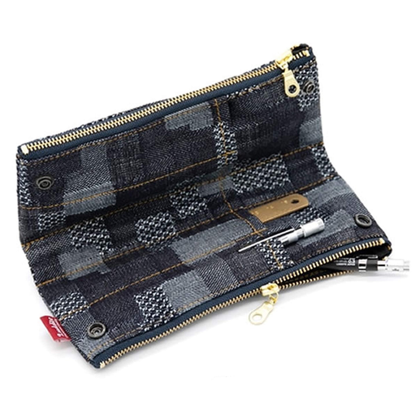 Luddite Denim Bendy Pen Case - Okayama Denim - Pen Cases