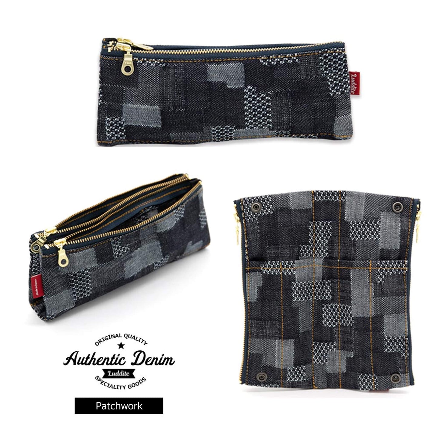 Luddite Denim Bendy Pen Case - Okayama Denim - Pen Cases