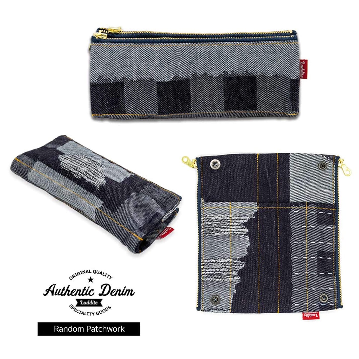 Luddite Denim Bendy Pen Case - Okayama Denim - Pen Cases
