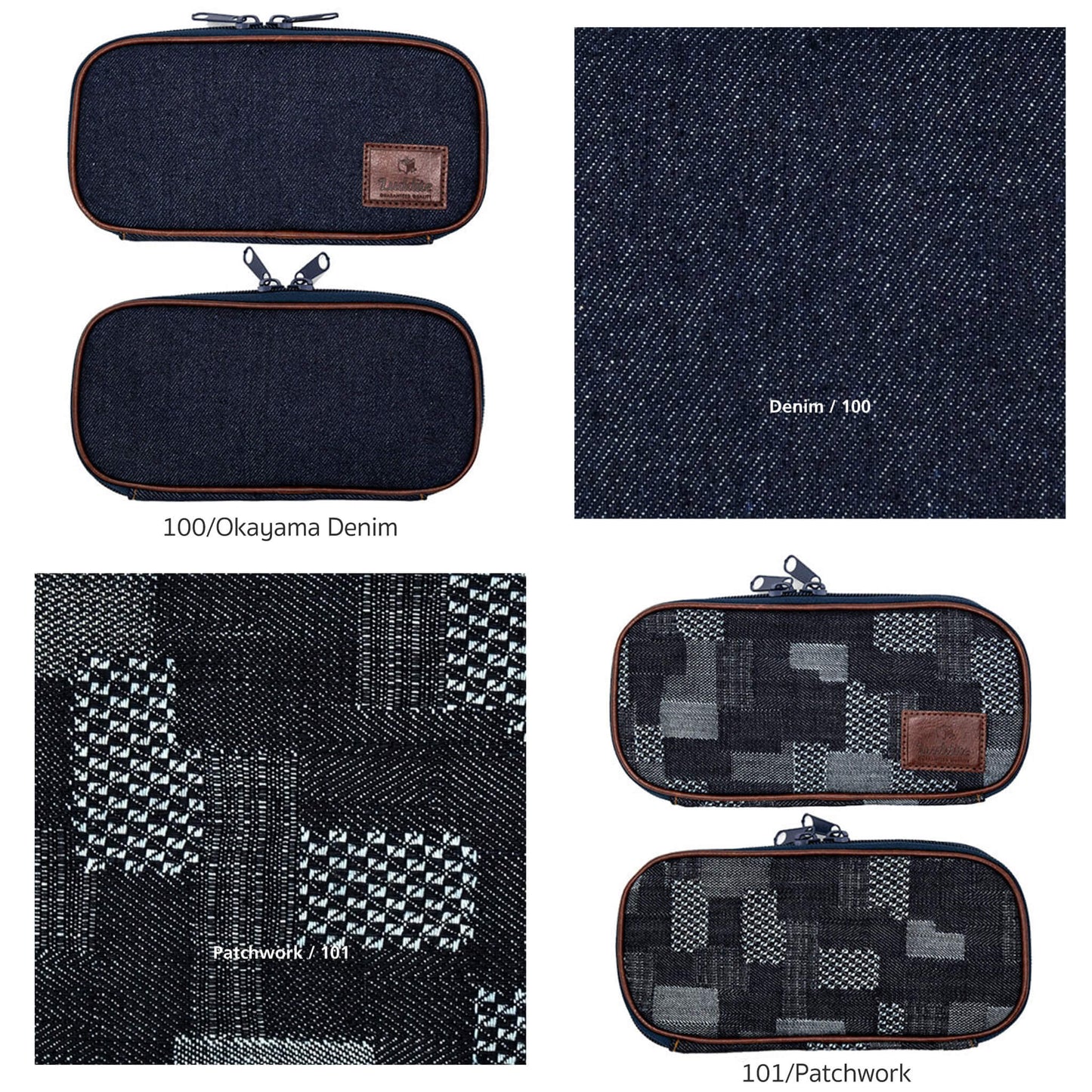 Luddite Denim Round Zip Pen Case - Okayama Denim - Pen Cases