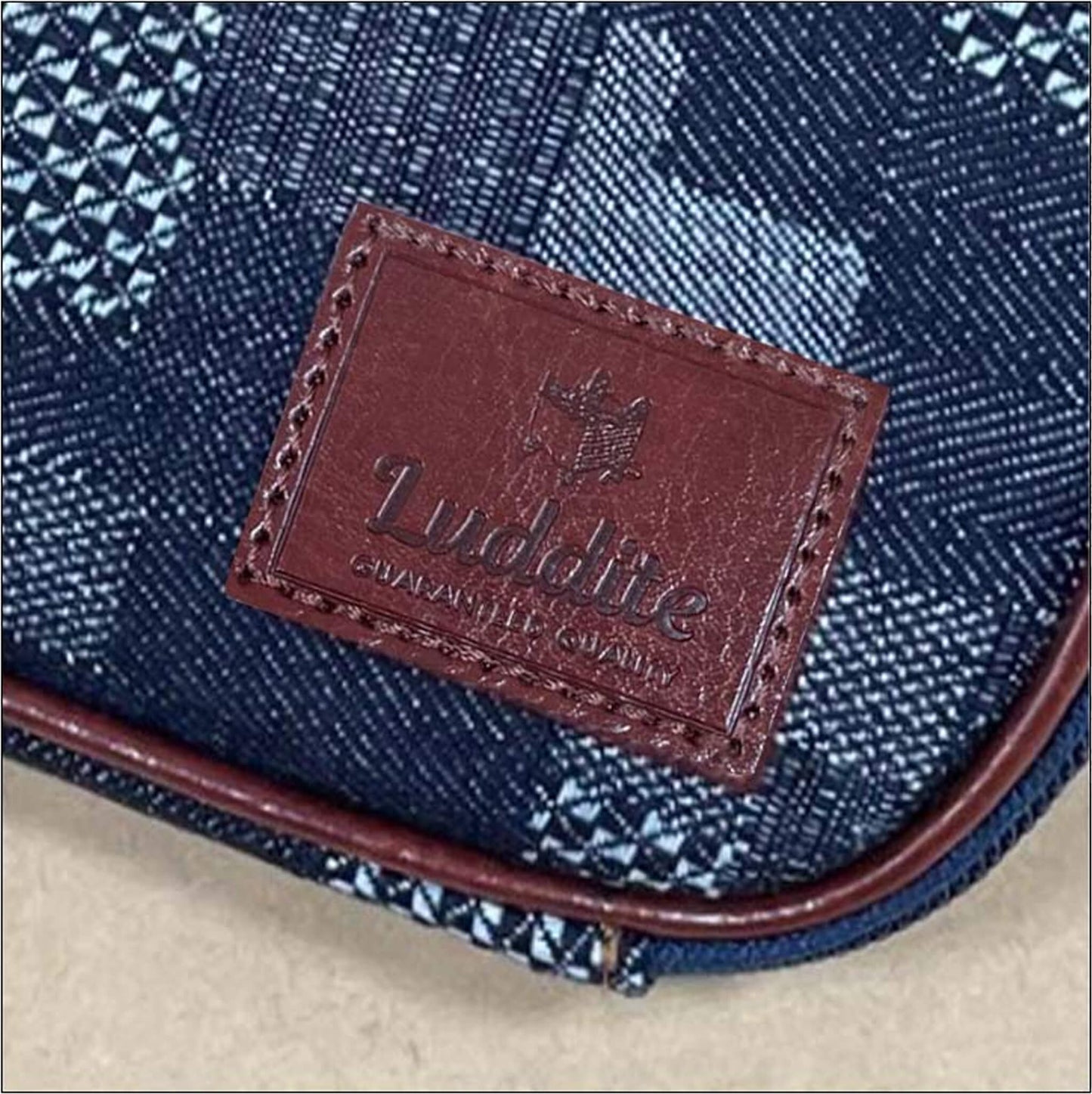 Luddite Denim Round Zip Pen Case - Okayama Denim - Pen Cases