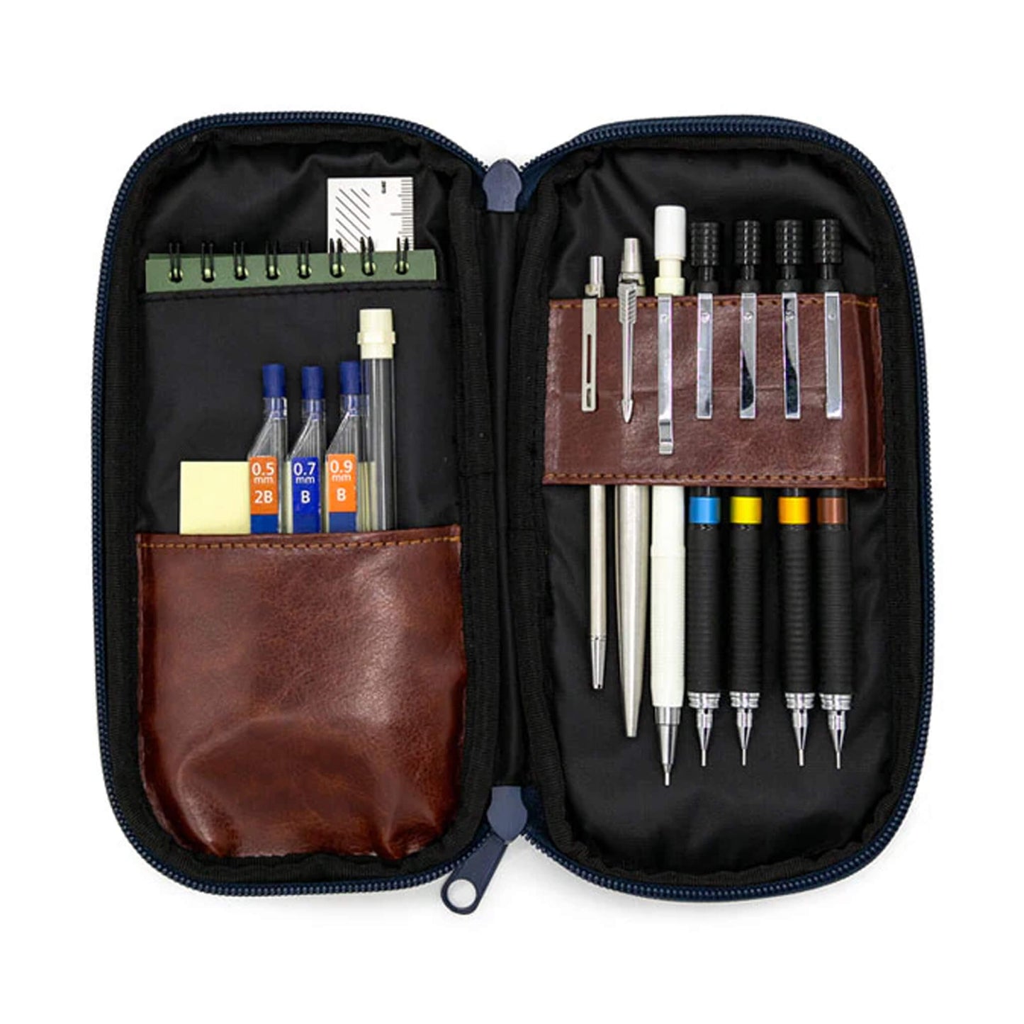 Luddite Denim Round Zip Pen Case - Okayama Denim - Pen Cases