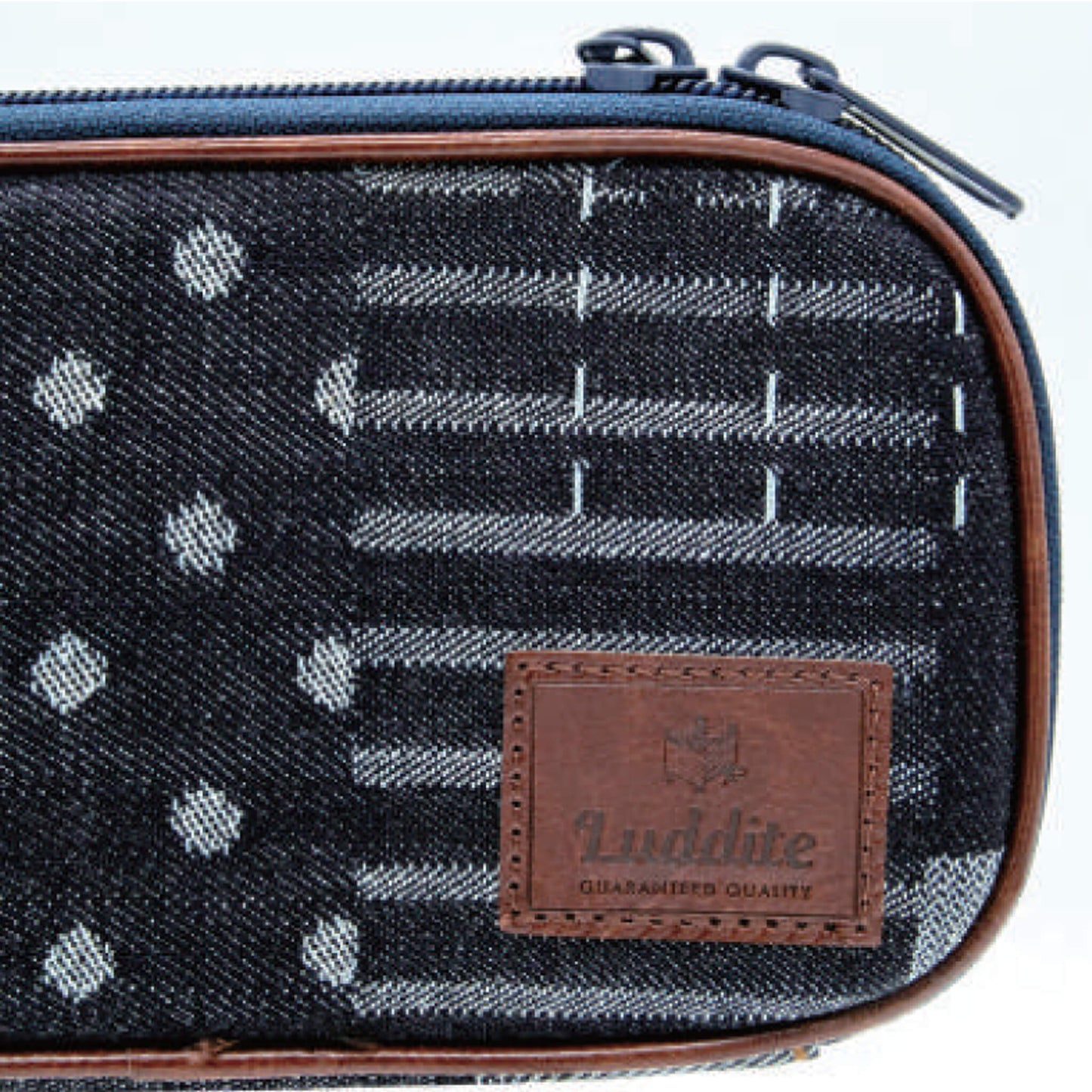 Luddite Denim Round Zip Pen Case - Okayama Denim - Pen Cases