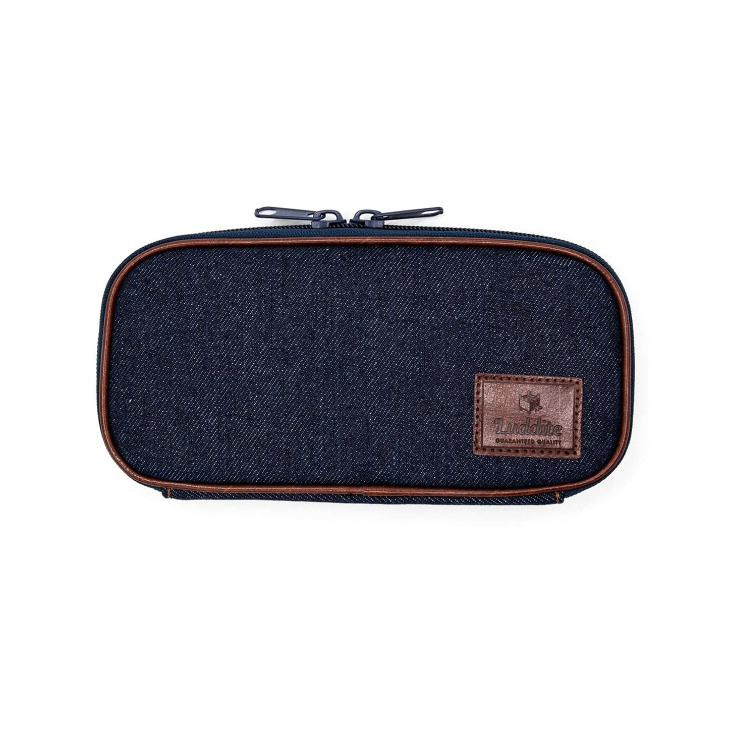 Luddite Denim Round Zip Pen Case - Okayama Denim - Pen Cases