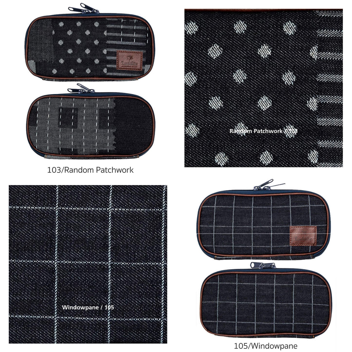 Luddite Denim Round Zip Pen Case - Okayama Denim - Pen Cases