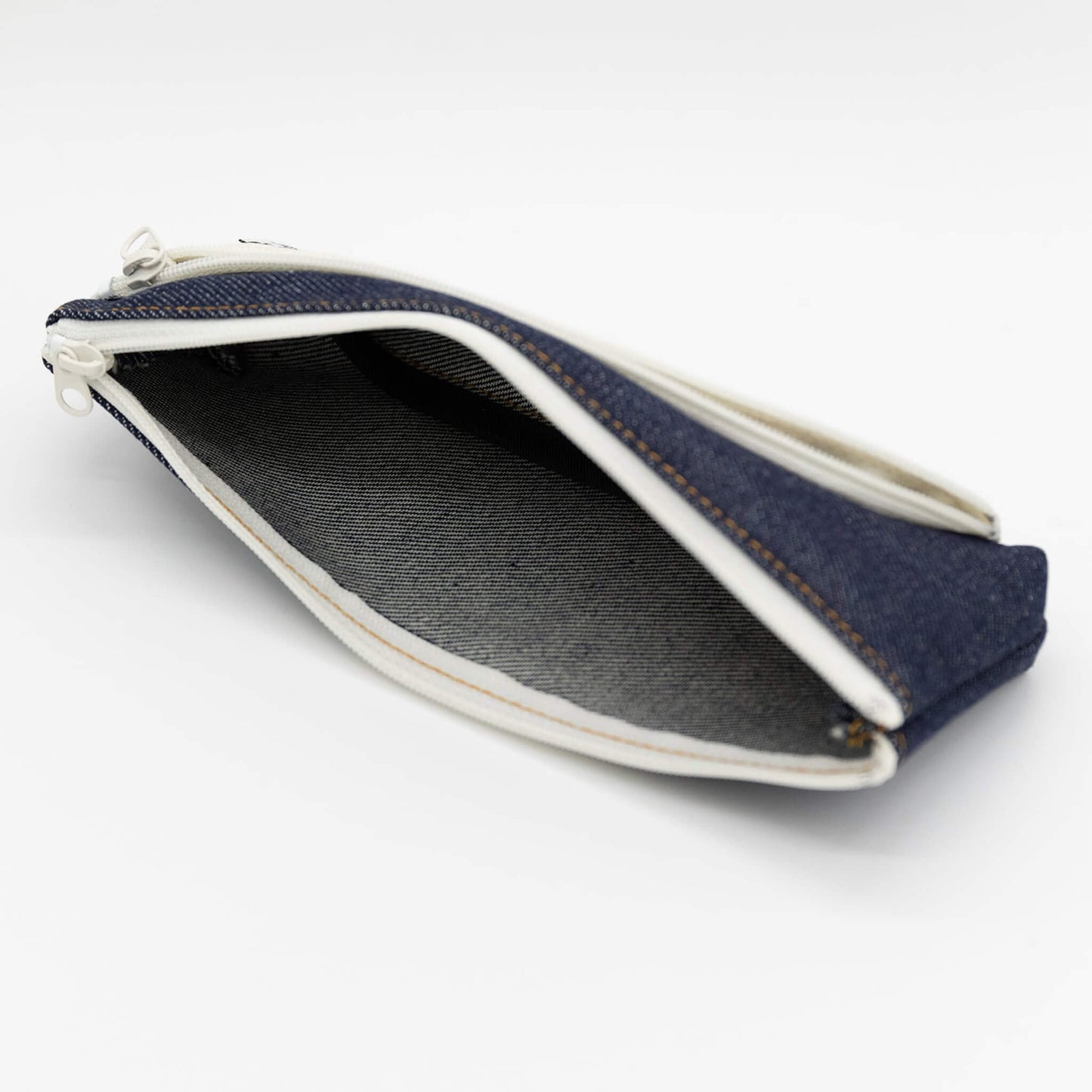 Luddite Two - tone Line Pen Case Slim - Blue Gray - Pen Cases