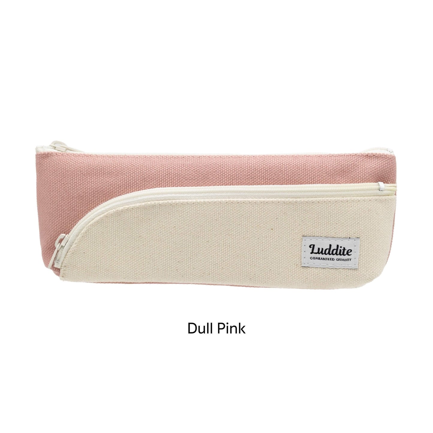 Luddite Two - tone Line Pen Case Slim - Dull Pink - Pen Cases