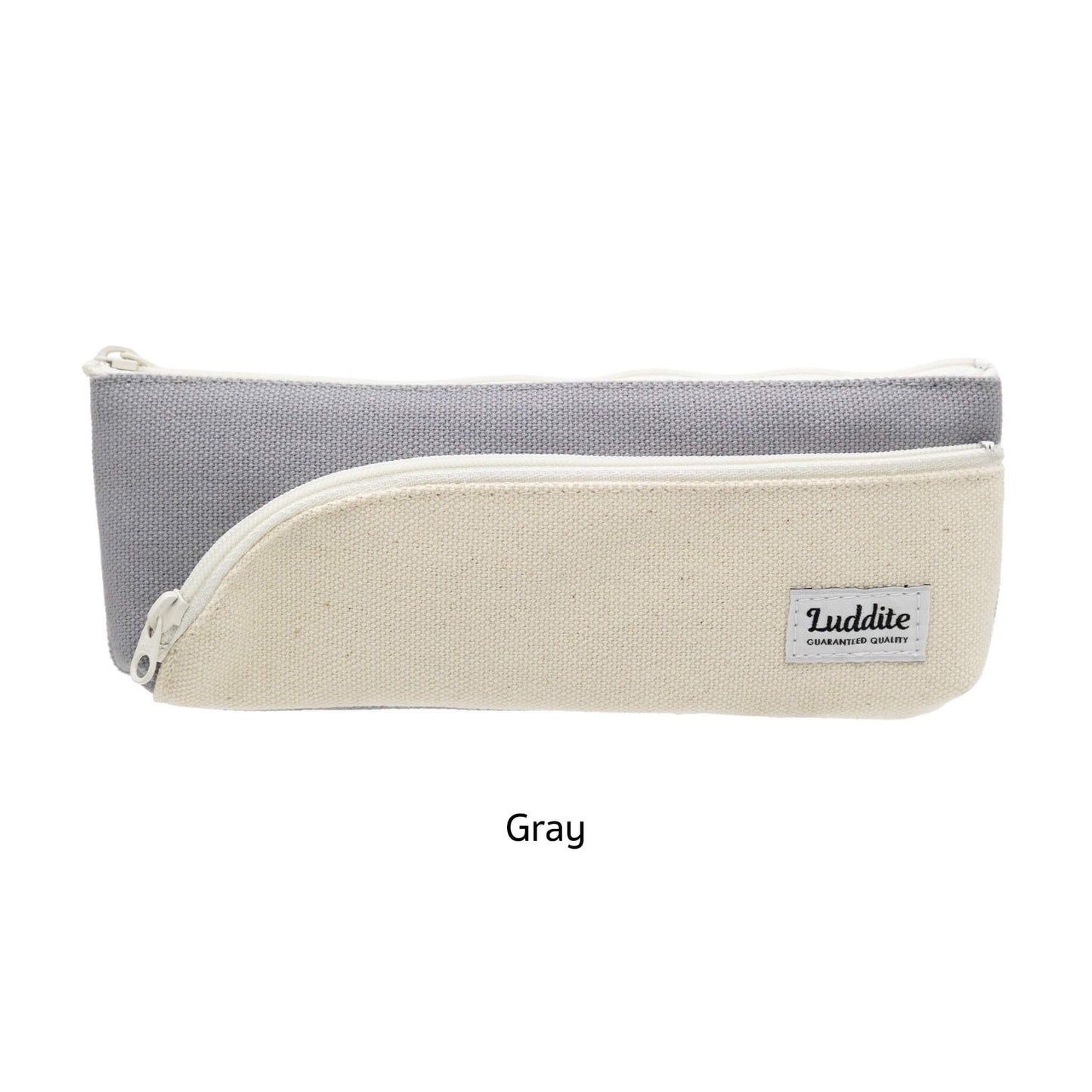 Luddite Two - tone Line Pen Case Slim - Gray - Pen Cases