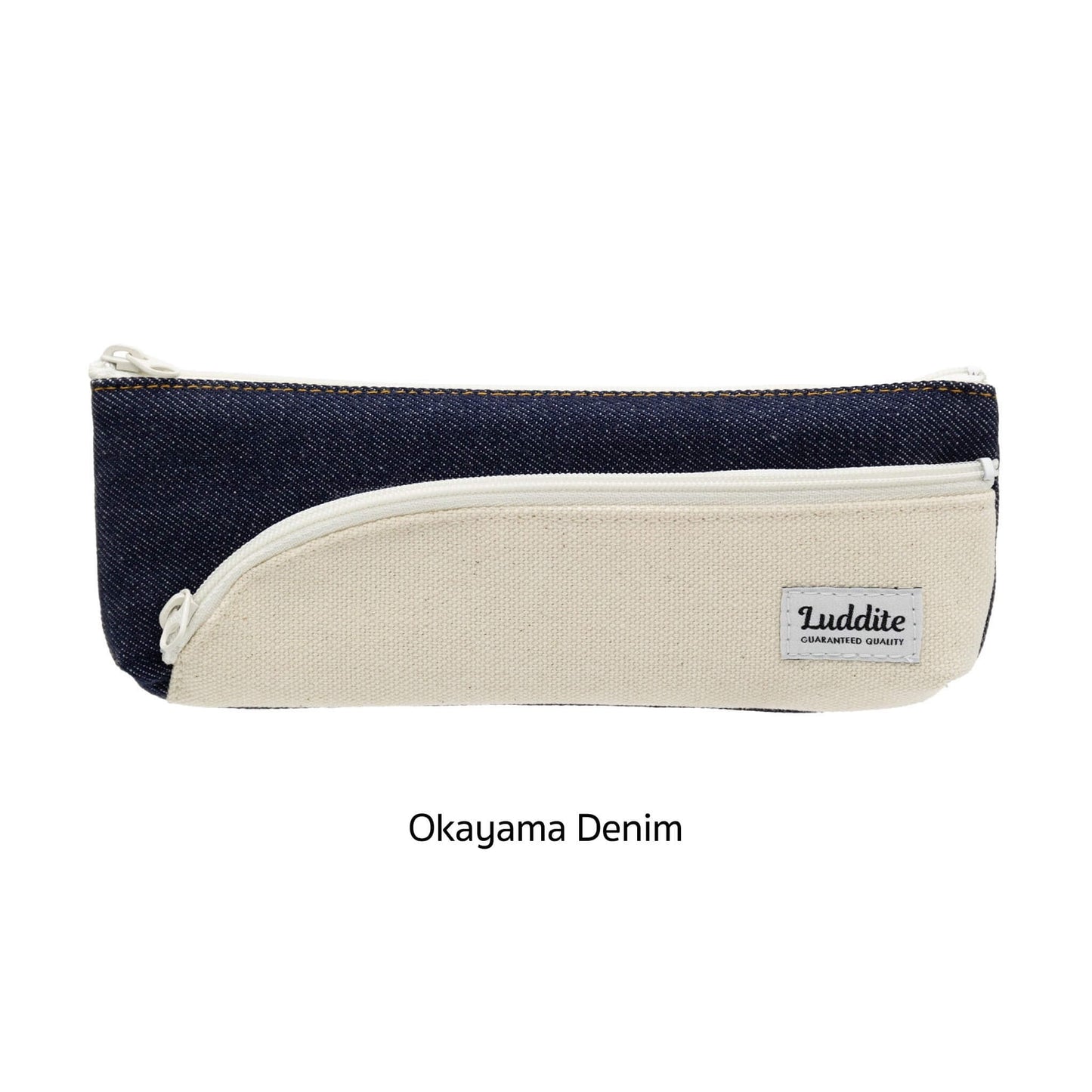 Luddite Two - tone Line Pen Case Slim - Okayama Denim - Pen Cases