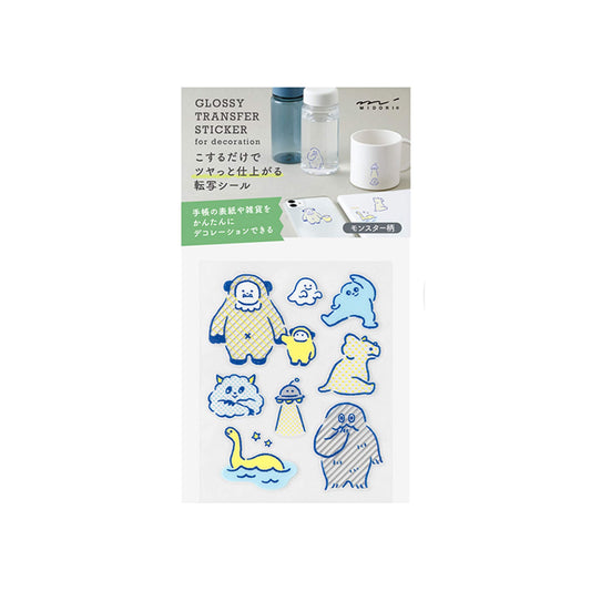 Midori Glossy Transfer Sticker - Monster - Transfer Stickers