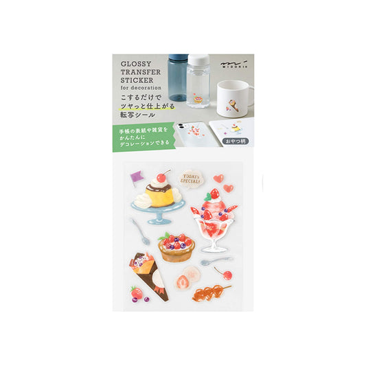 Midori Glossy Transfer Sticker - Snack - Transfer Stickers