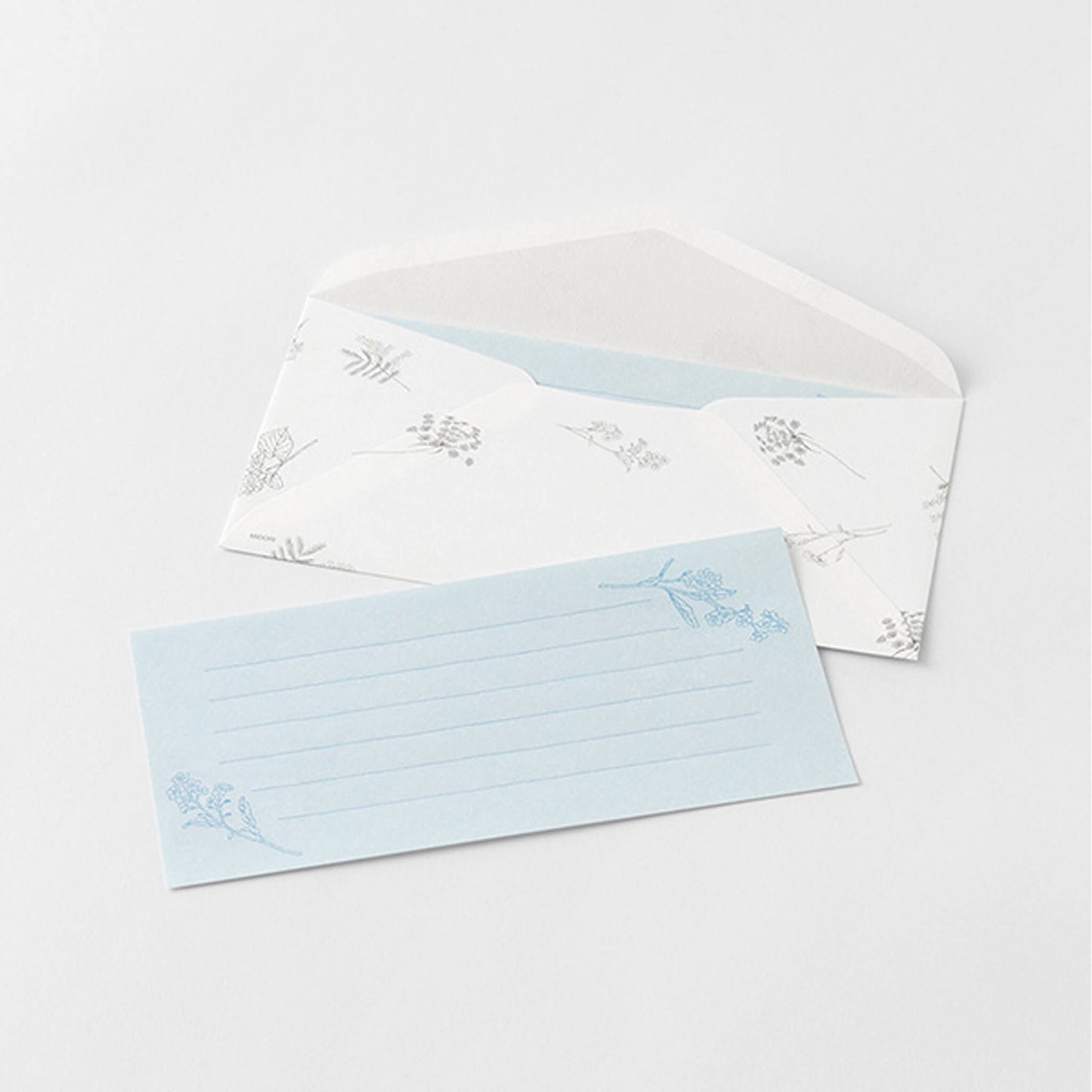 Midori Hanairo Washi Ippitsusen Letter Set – Blue - Letter Writing Sets