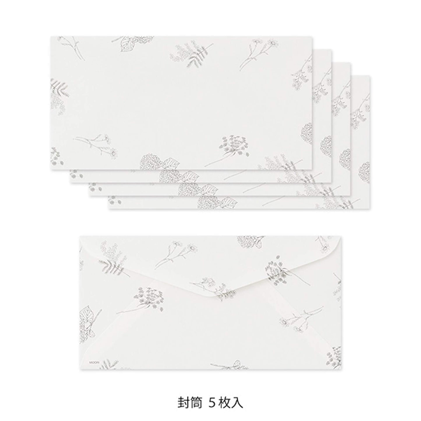 Midori Hanairo Washi Ippitsusen Letter Set – Pink - Letter Writing Sets