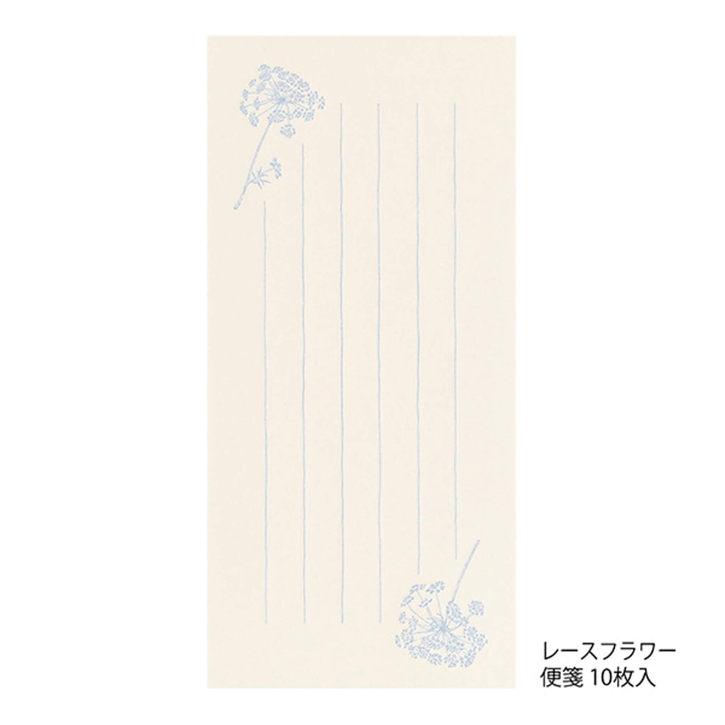 Midori Hanairo Washi Ippitsusen Letter Set – White - Letter Writing Sets