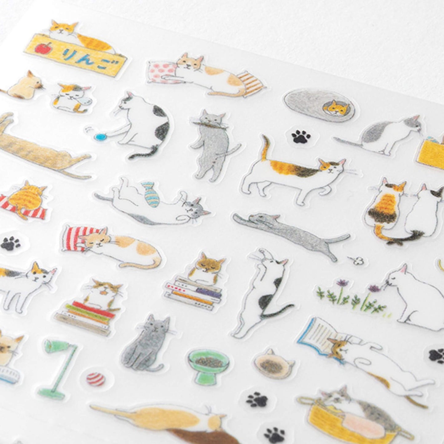 Midori Journal Sticker - Cat S - Sticker Sheets