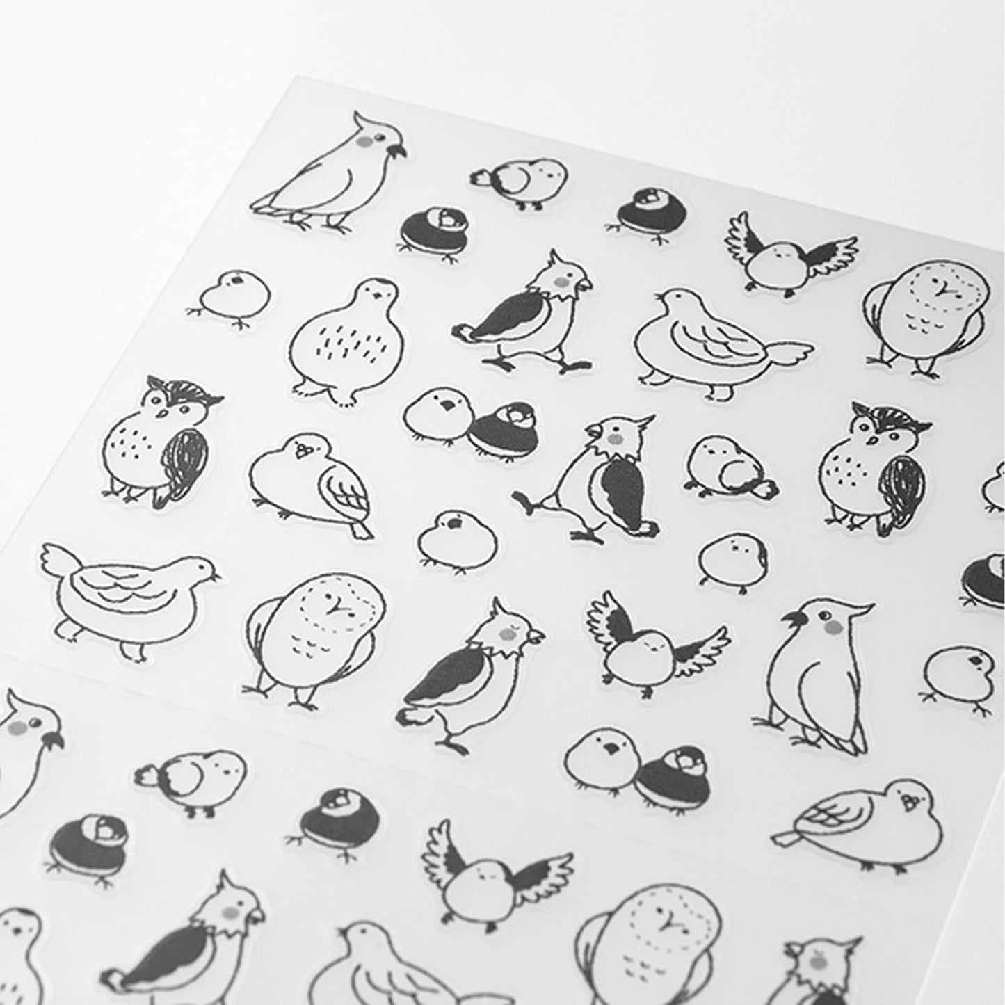 Midori Journal Sticker - Talking Bird - Sticker Sheets