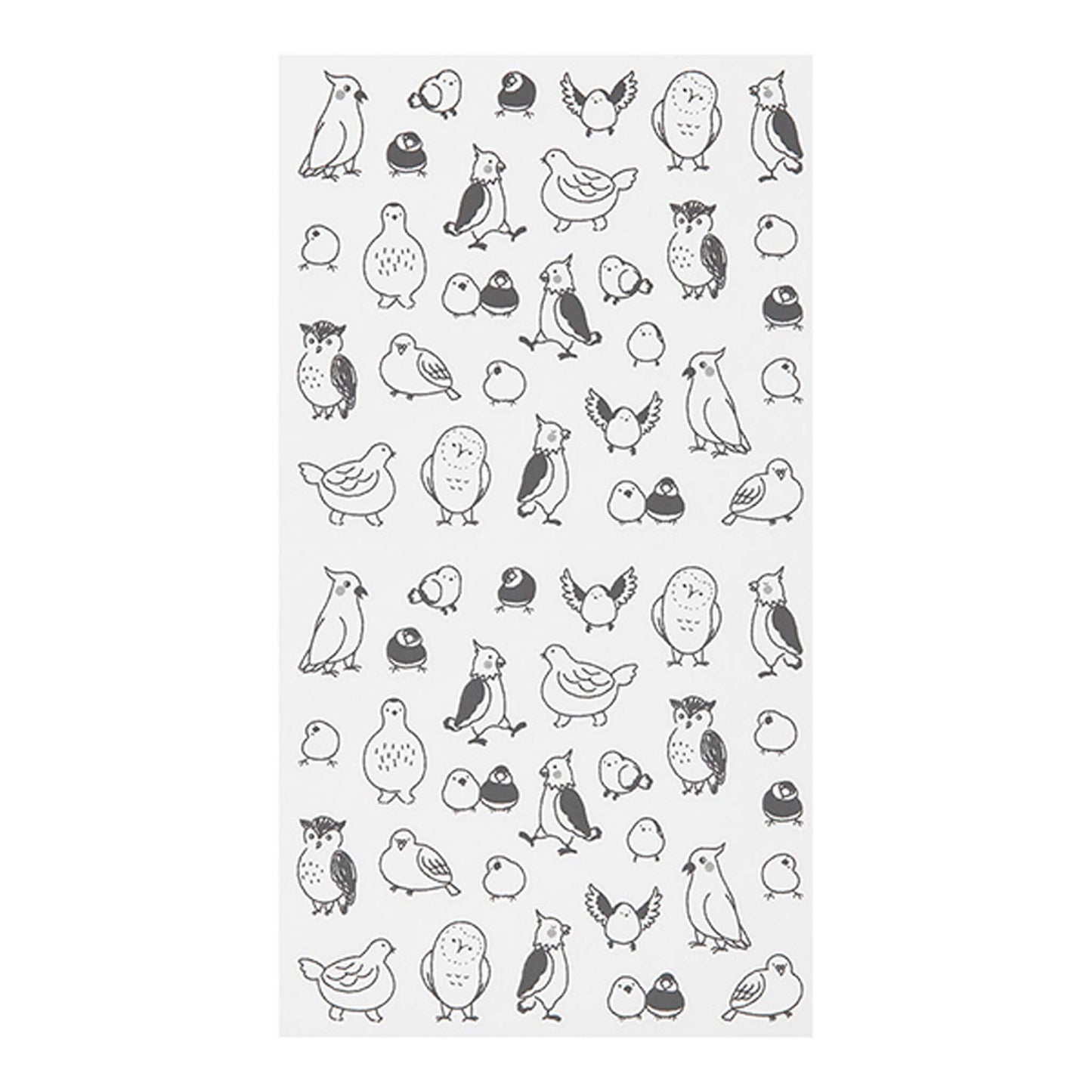 Midori Journal Sticker - Talking Bird - Sticker Sheets