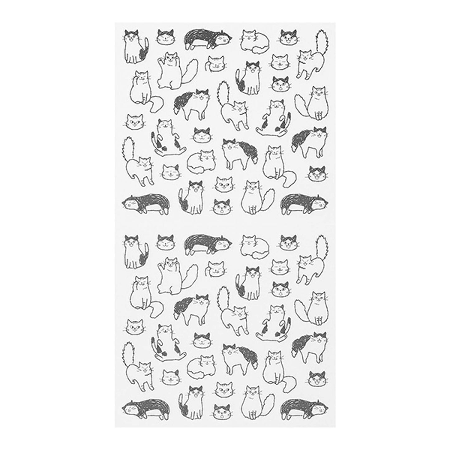 Midori Journal Sticker - Talking Cat - Sticker Sheets