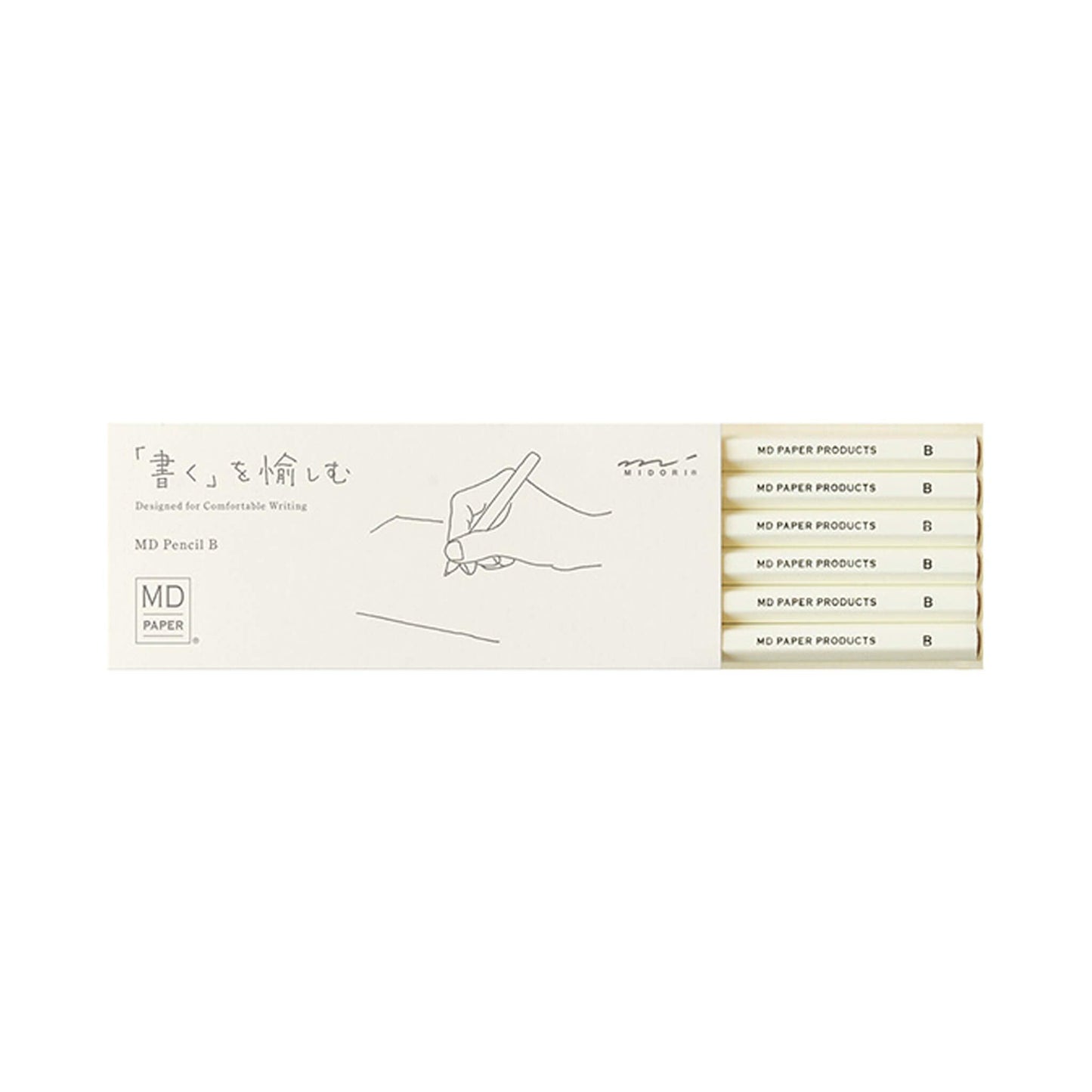Midori MD Pencil 6 - pc Set B - Wooden Pencils