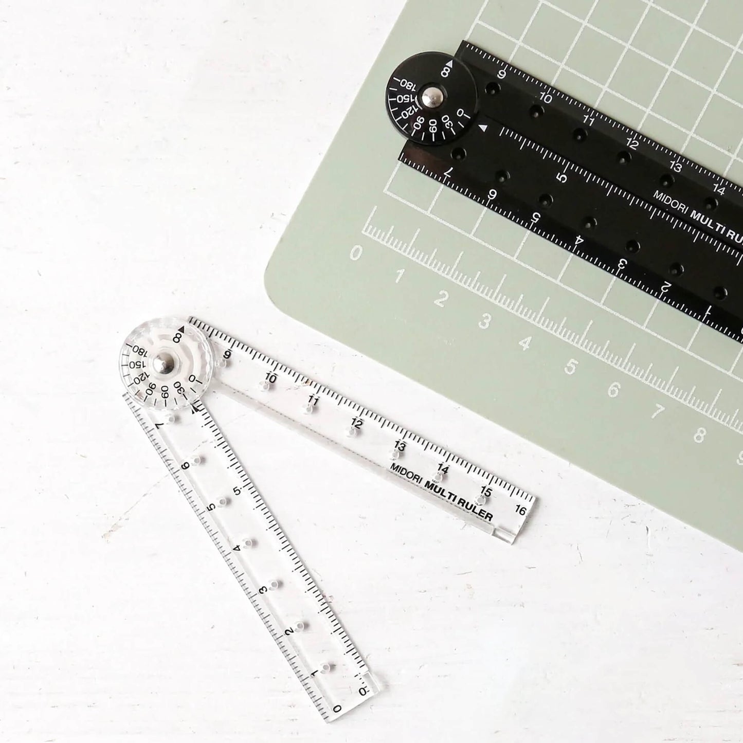Midori Multi Ruler 16cm - Black - Rulers