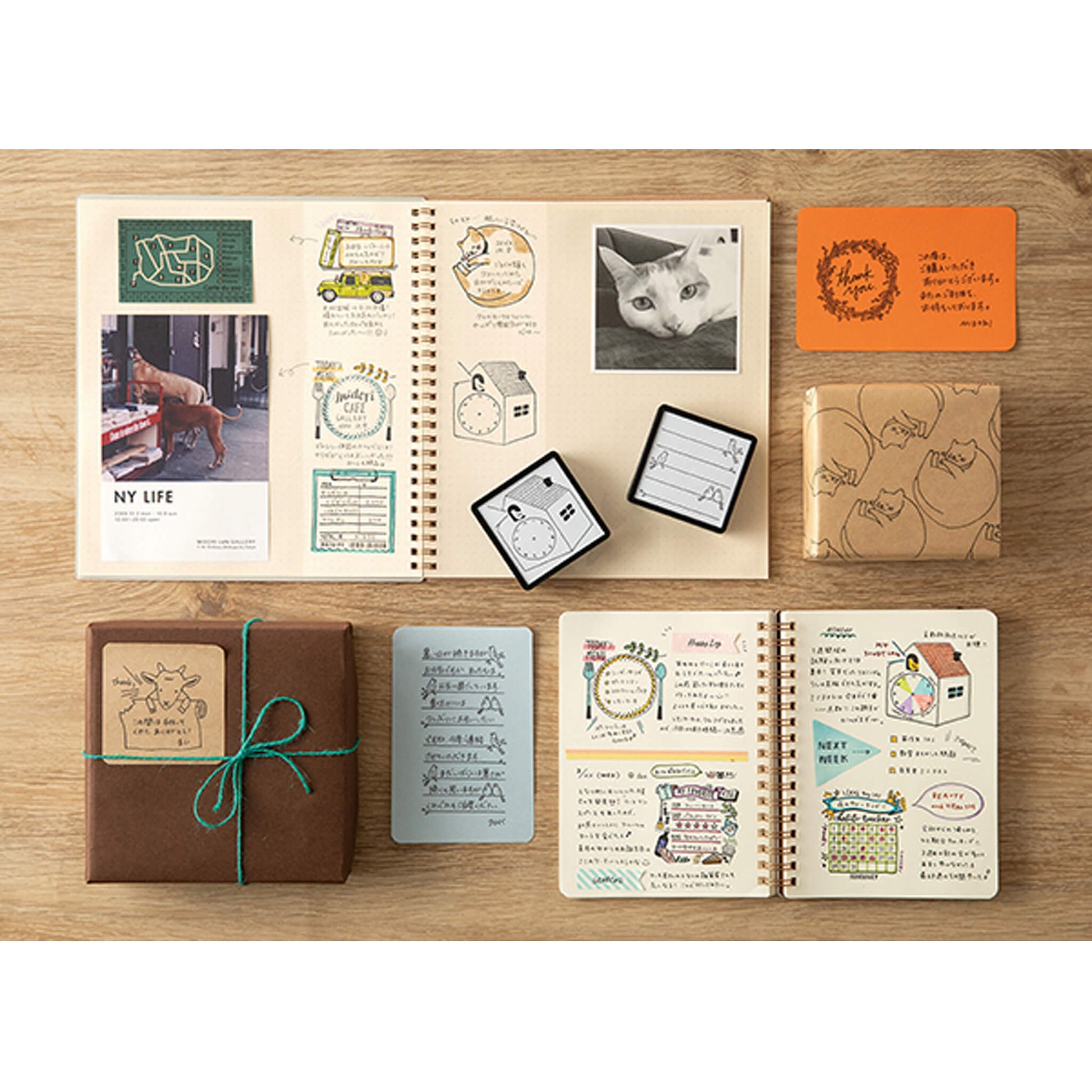 Midori Paintable Stamp Pre - inked - Calendar - Pre - inked Stamps