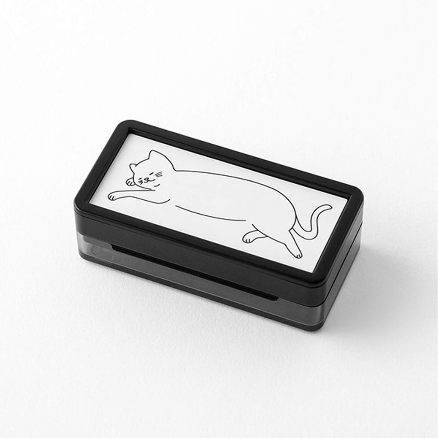 Midori Paintable Stamp Pre - inked Half Size - Cat - Pre - inked Stamps
