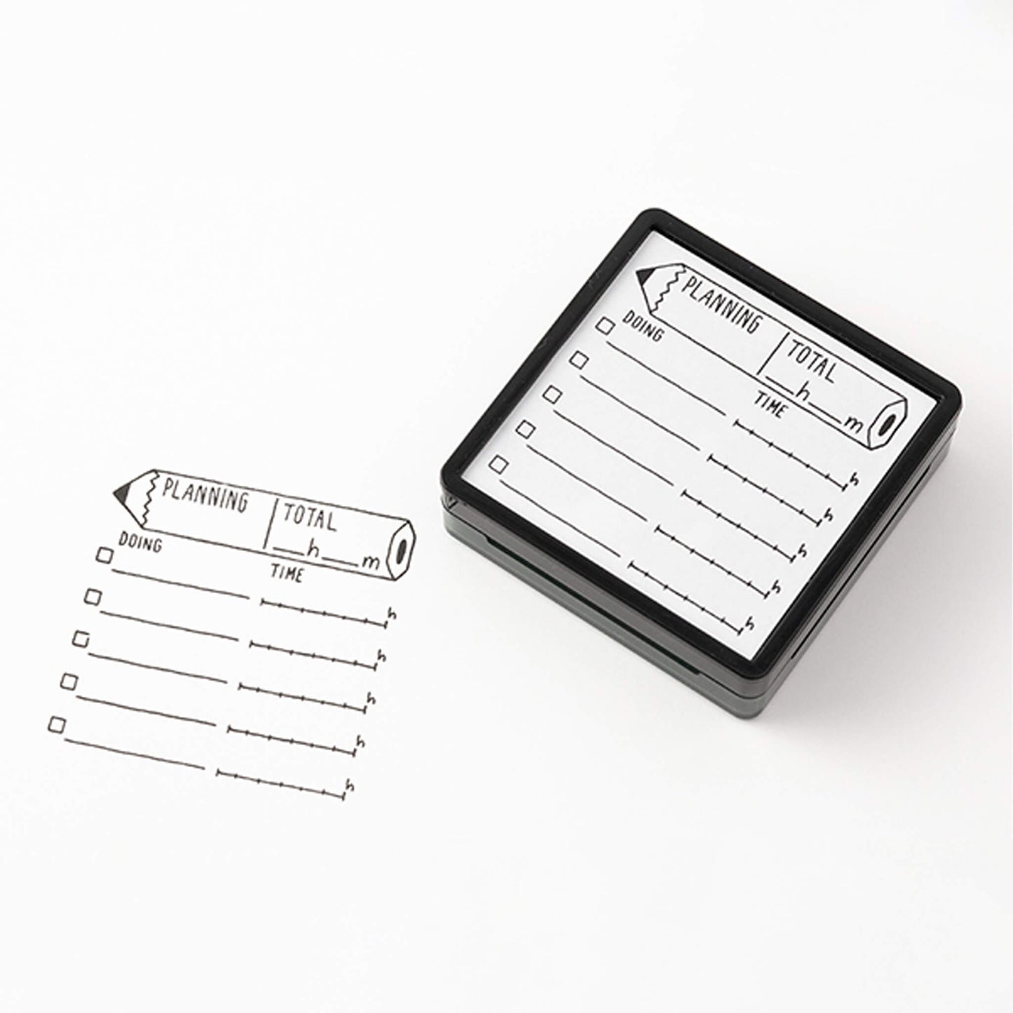 Midori Paintable Stamp Pre - inked - Plan - Pre - inked Stamps