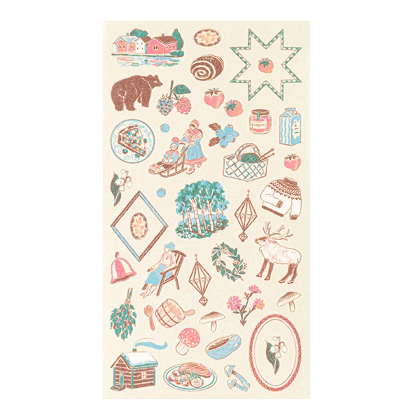Midori Planner Sticker - Travel Story Series - Finland - Sticker Sheets