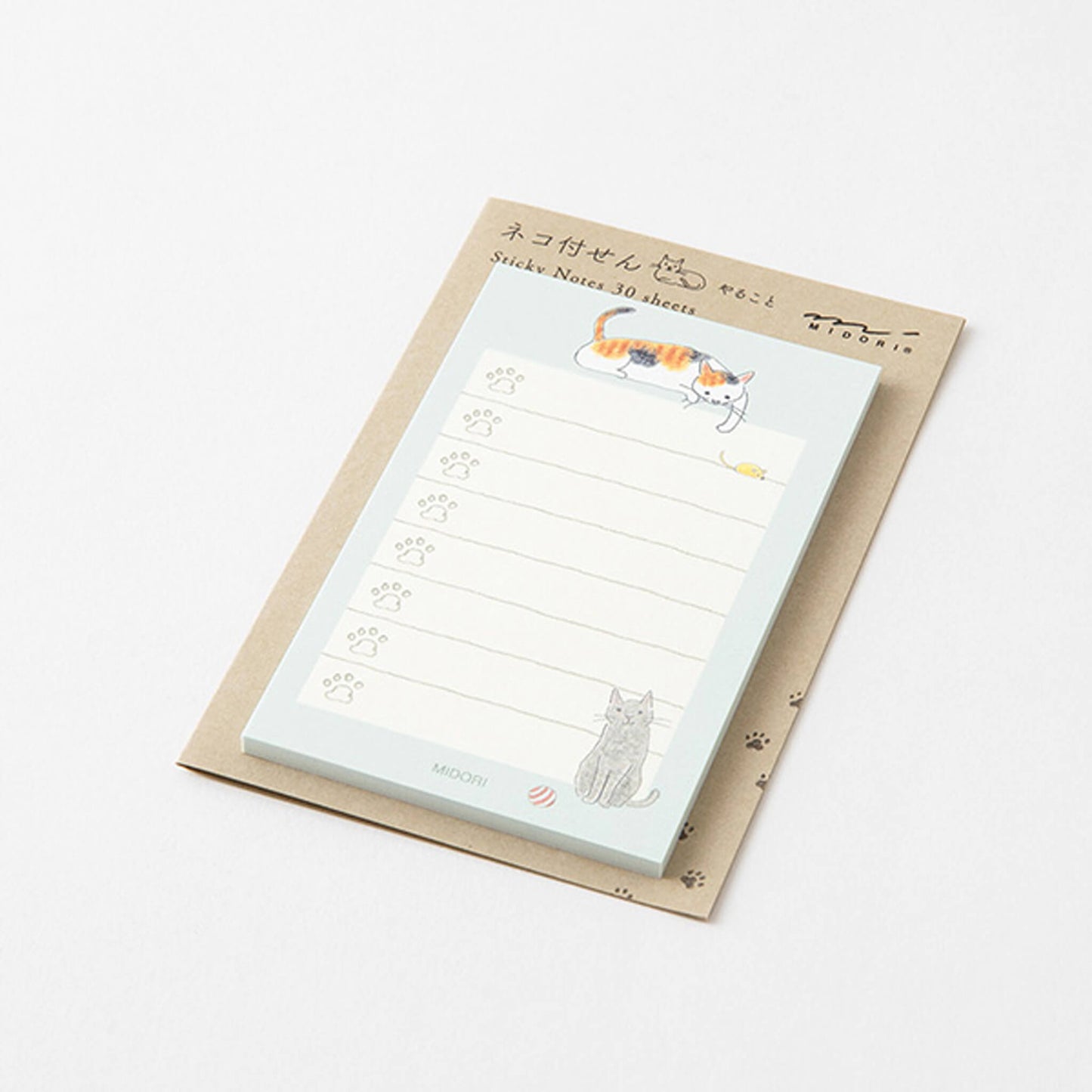 Midori Sticky Notes To Do - Cat Green - Sticky Notes