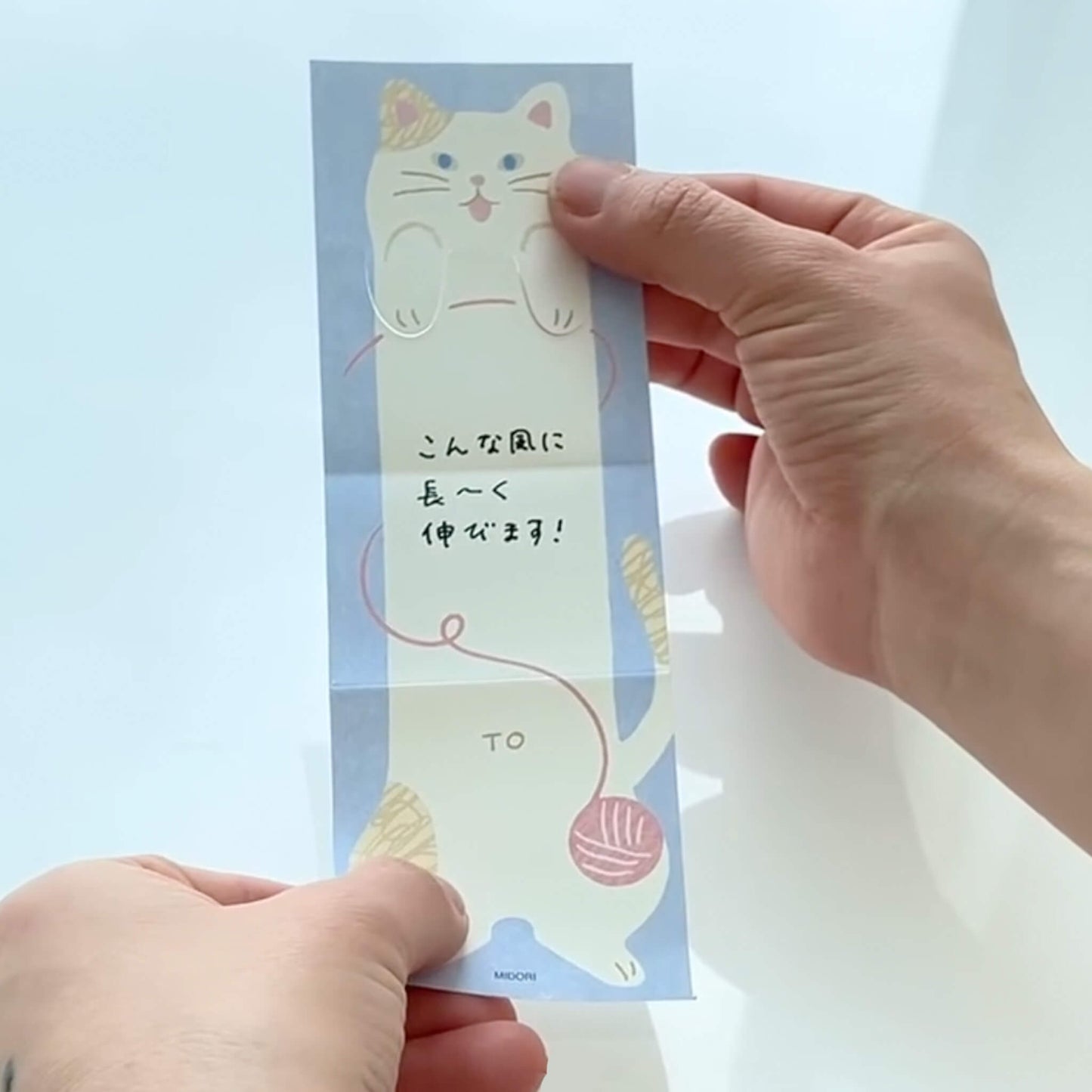 Midori Stretch & Fold Memo Pad Cat - Memo Pads