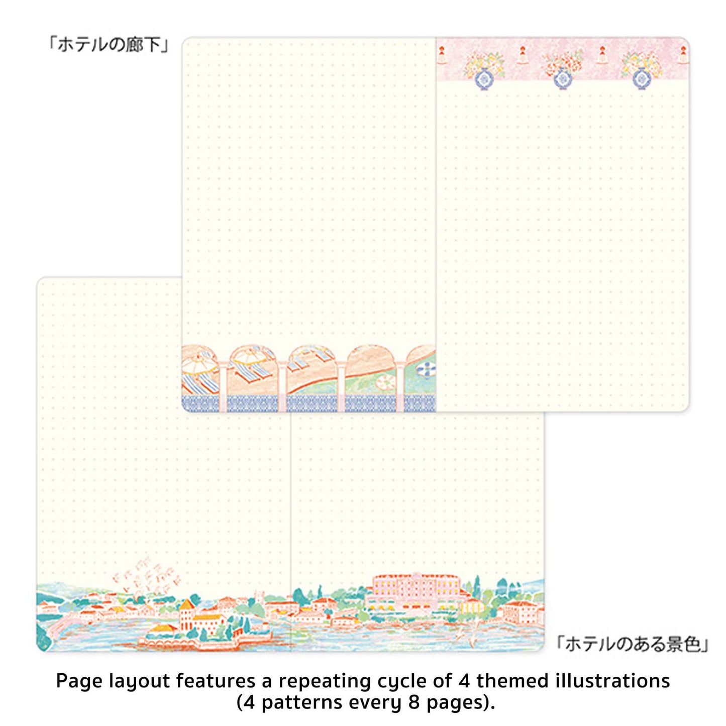 Midori Yuru Log Notebook B6 Travel and Hotel - Notebooks
