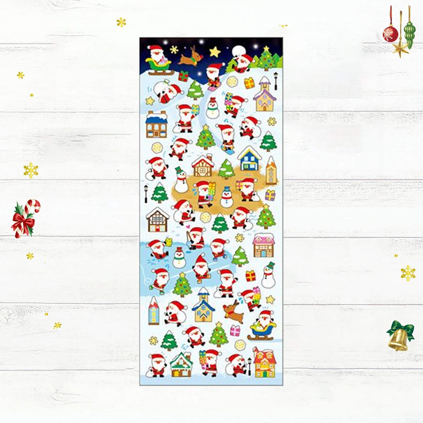 Mind Wave 2025 Winter Selection Foil Sticker - Mini Santa Village - Sticker Sheets