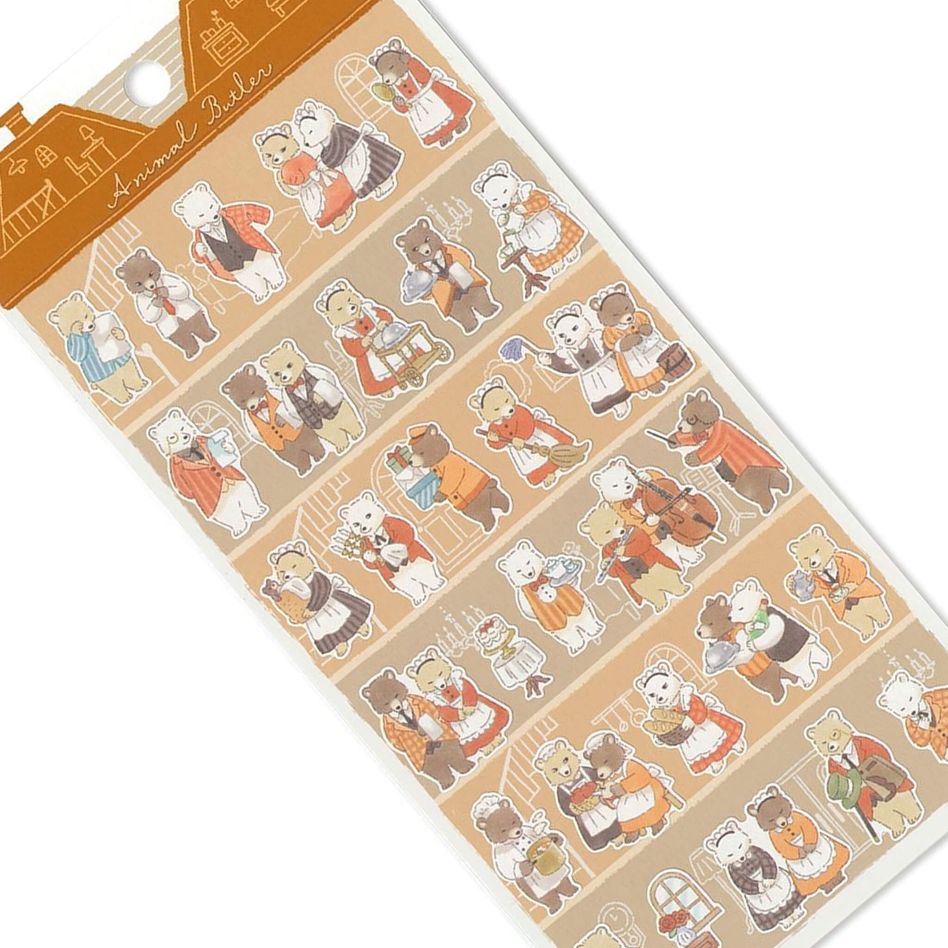 Mind Wave Animal Butler Sticker - Bear - Sticker Sheets