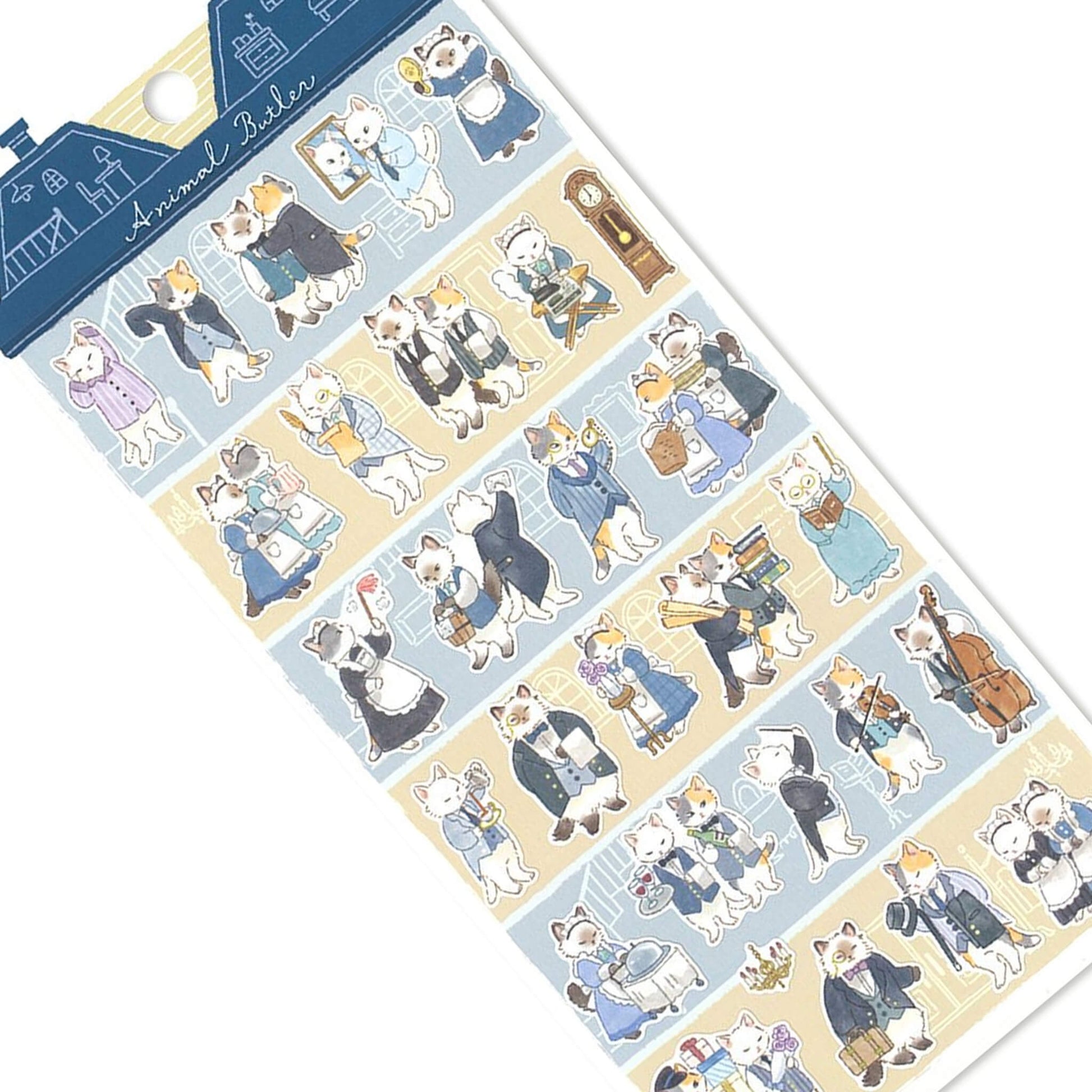 Mind Wave Animal Butler Sticker - Cat - Sticker Sheets
