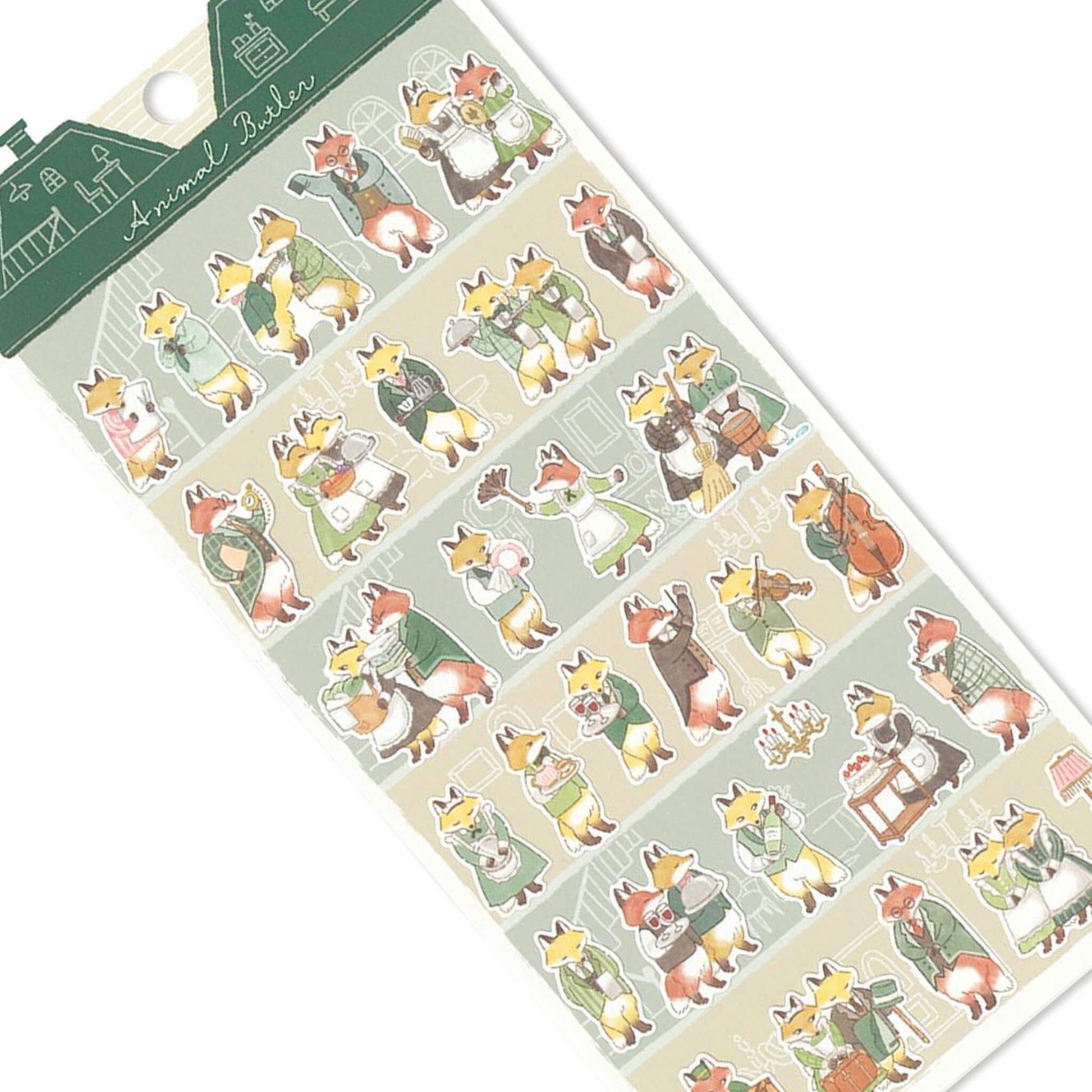 Mind Wave Animal Butler Sticker - Fox - Sticker Sheets