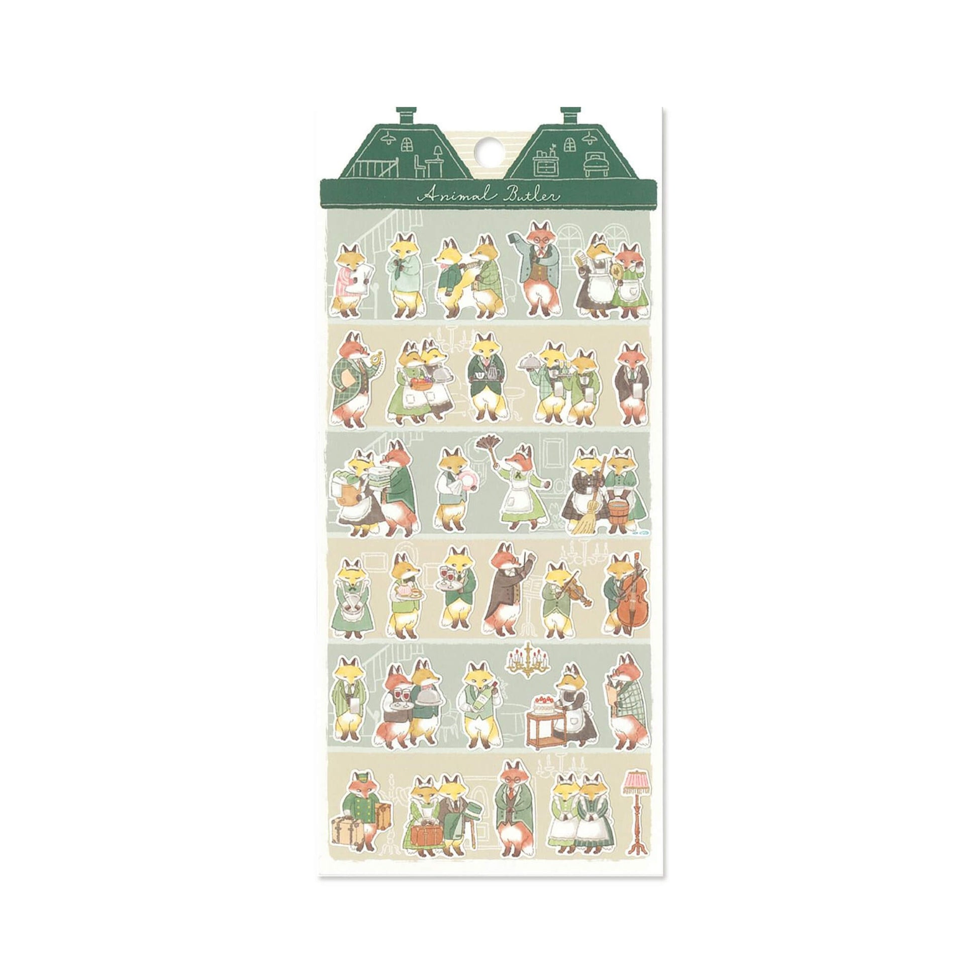 Mind Wave Animal Butler Sticker - Fox - Sticker Sheets