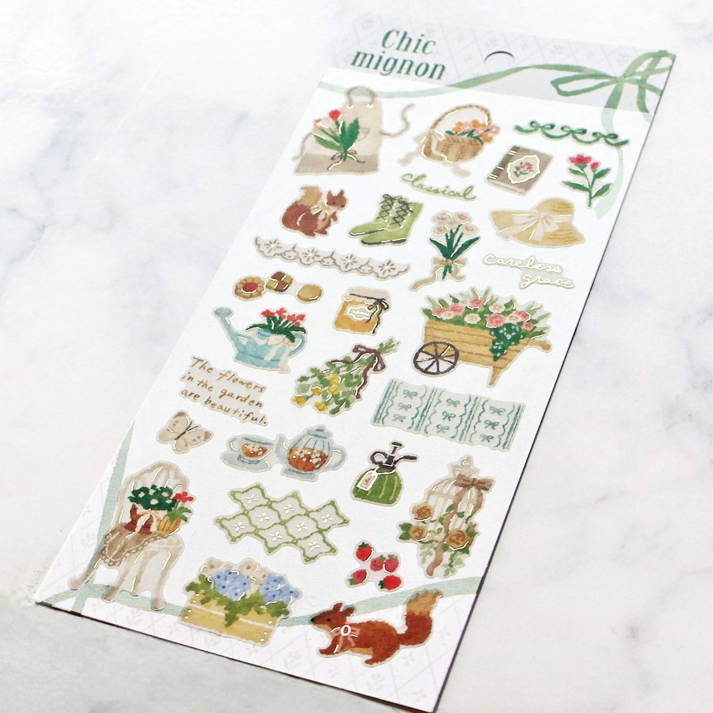 Mind Wave Chic Mignon Sticker - Gardening - Sticker Sheets
