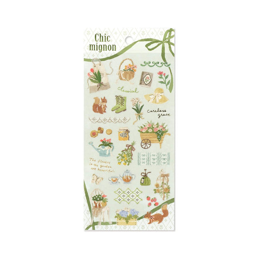 Mind Wave Chic Mignon Sticker - Gardening - Sticker Sheets