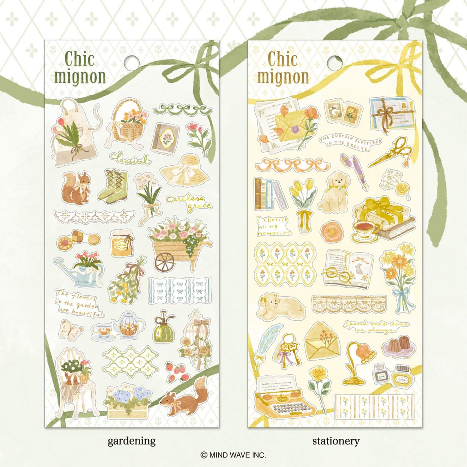 Mind Wave Chic Mignon Sticker - Tea Party - Sticker Sheets