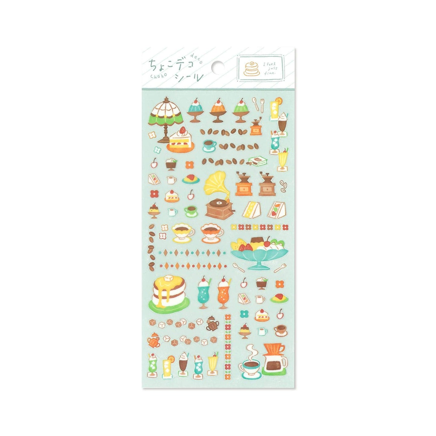 Mind Wave Choko Deco Sticker - Café - Sticker Sheets