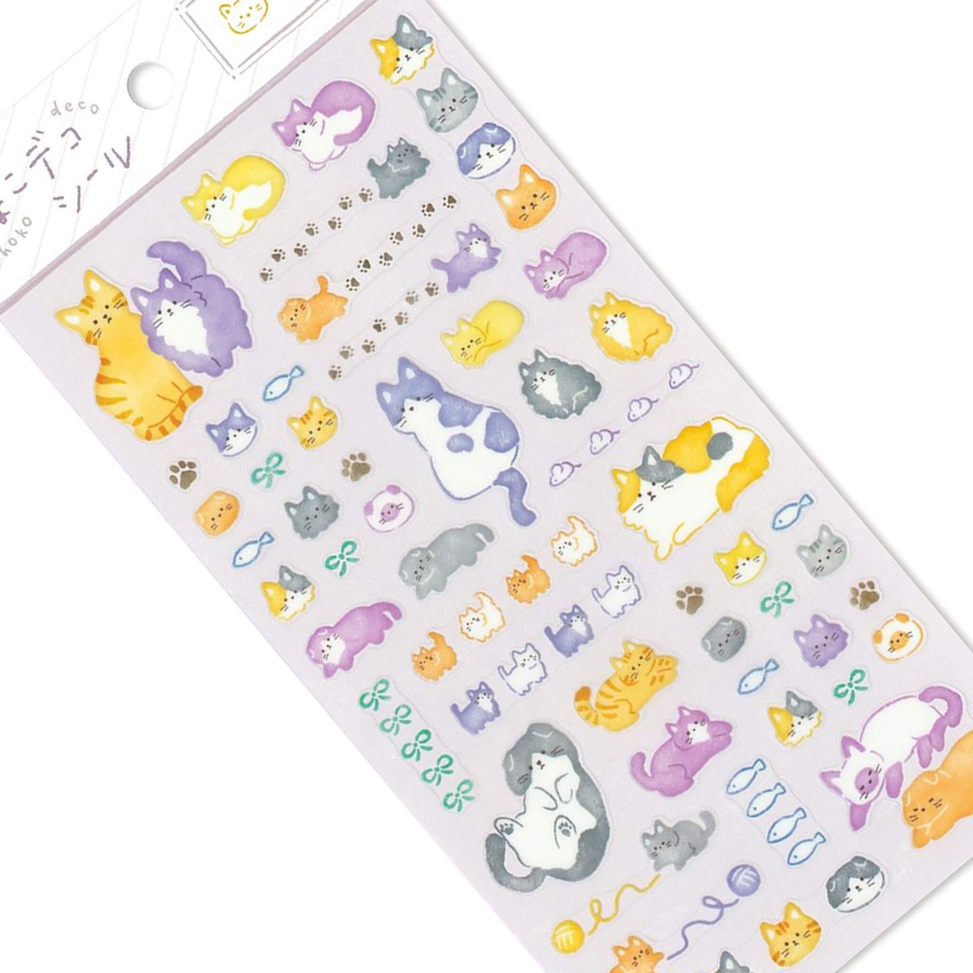 Mind Wave Choko Deco Sticker - Cat - Sticker Sheets