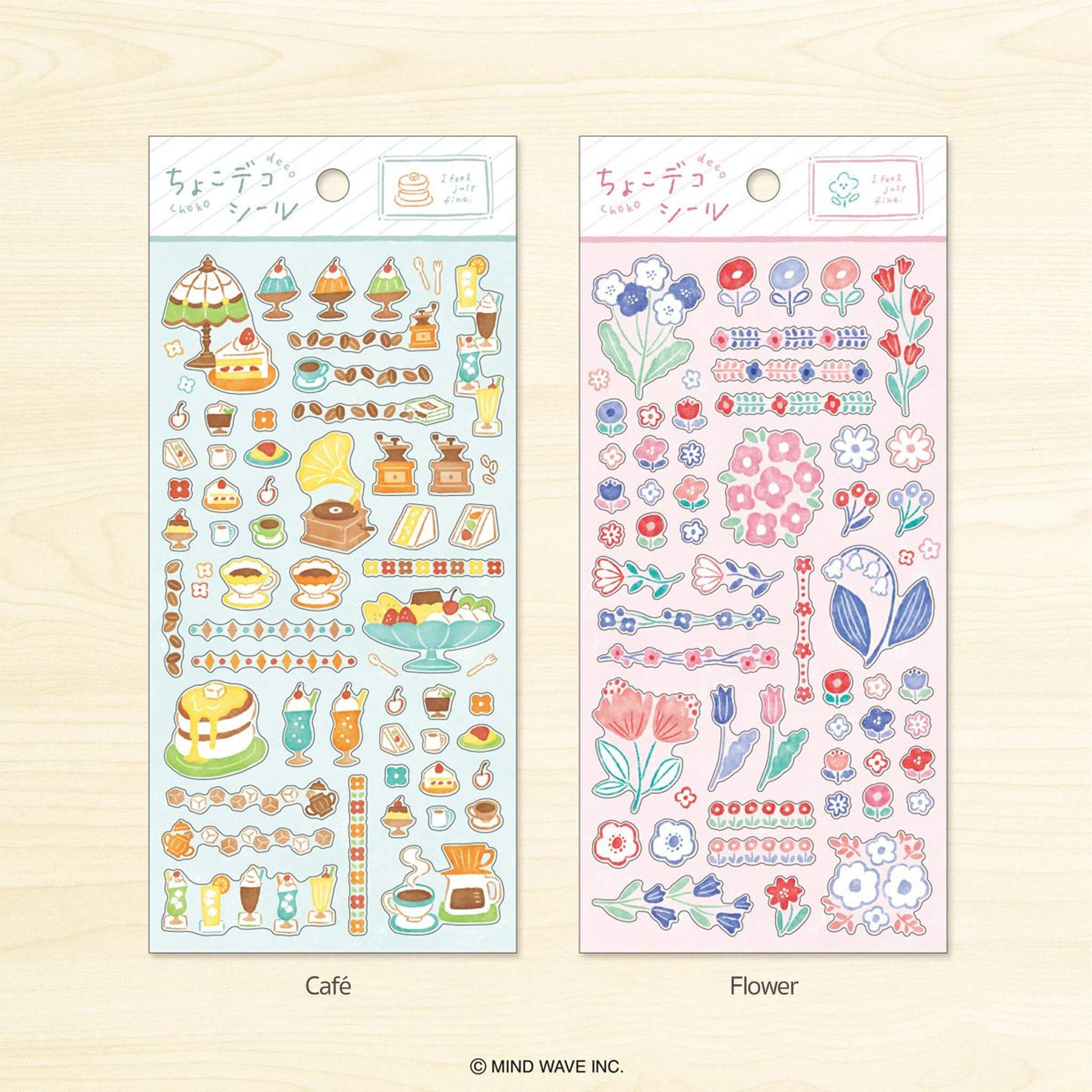 Mind Wave Choko Deco Sticker - Flower - Sticker Sheets