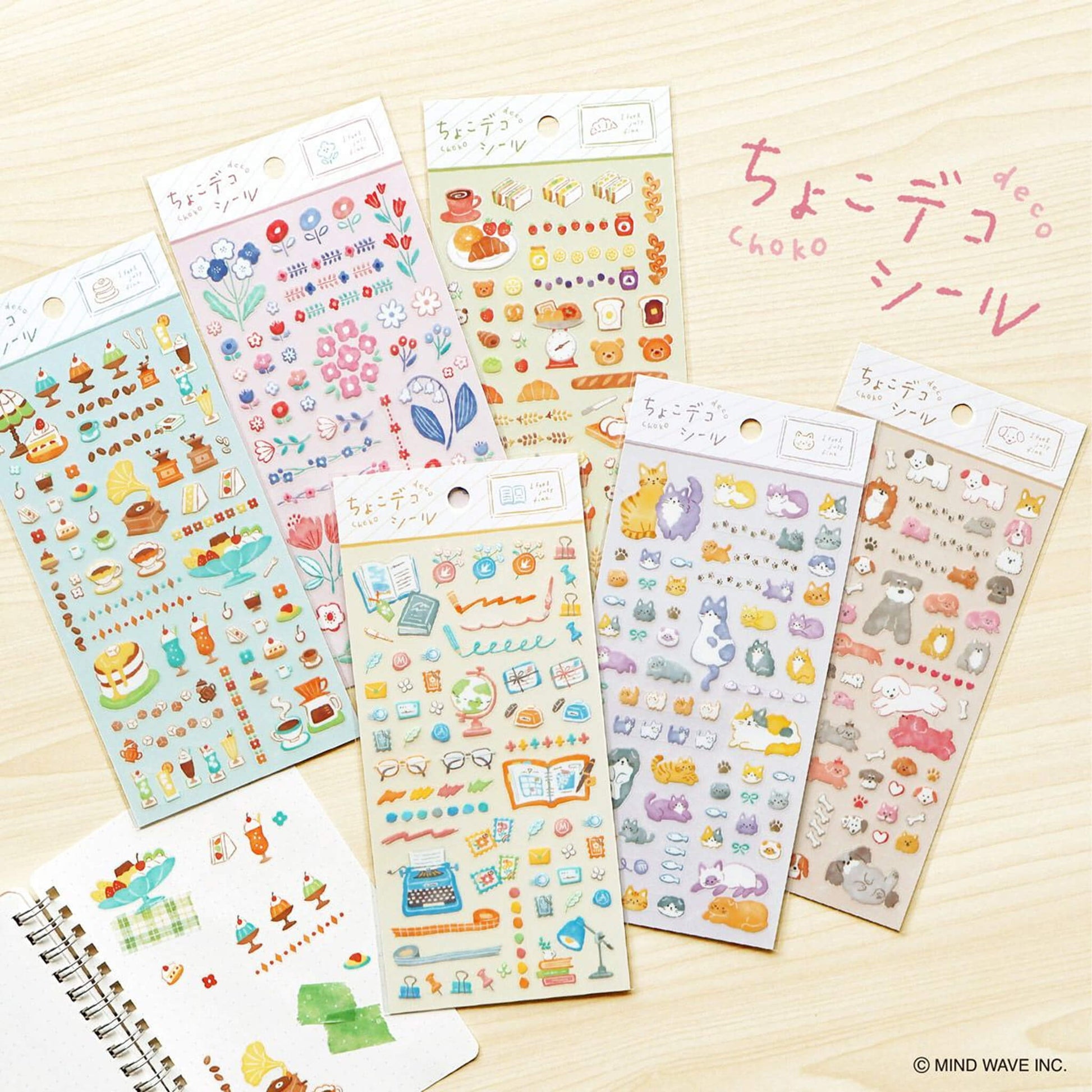 Mind Wave Choko Deco Sticker - Flower - Sticker Sheets